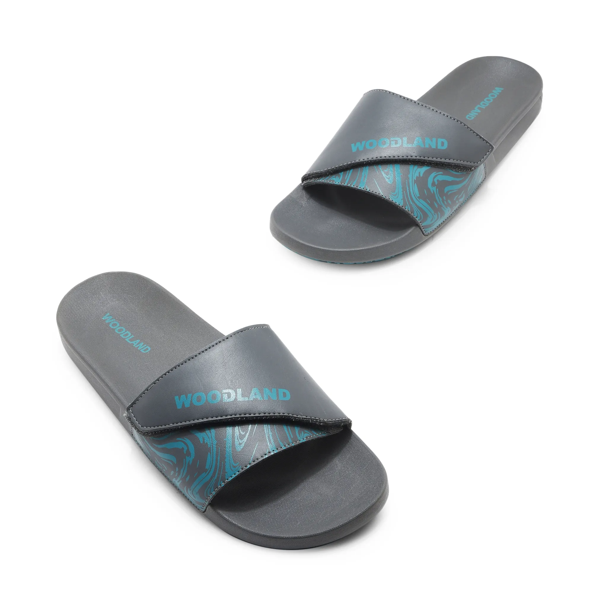 Woodland Men Dark Grey Slider Slippers - Thumbnail 2