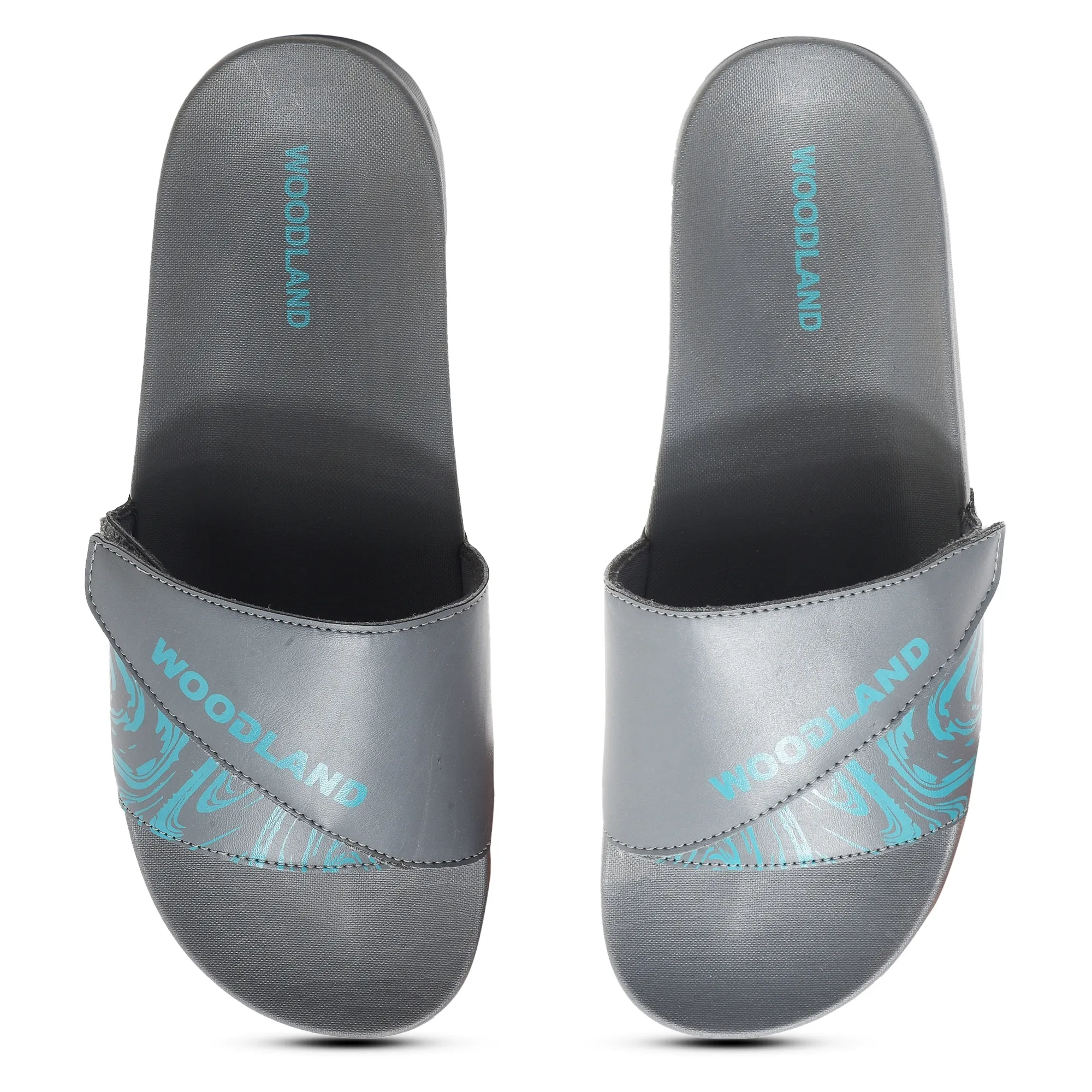 Woodland Men Dark Grey Slider Slippers - Thumbnail 4