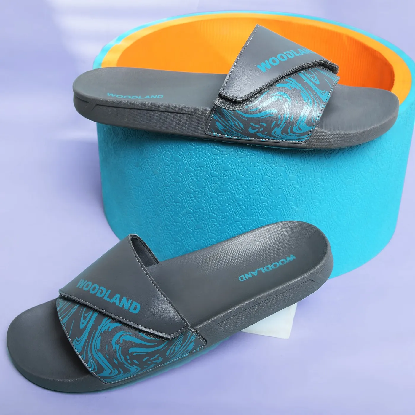 Woodland Men Dark Grey Slider Slippers - Thumbnail 9