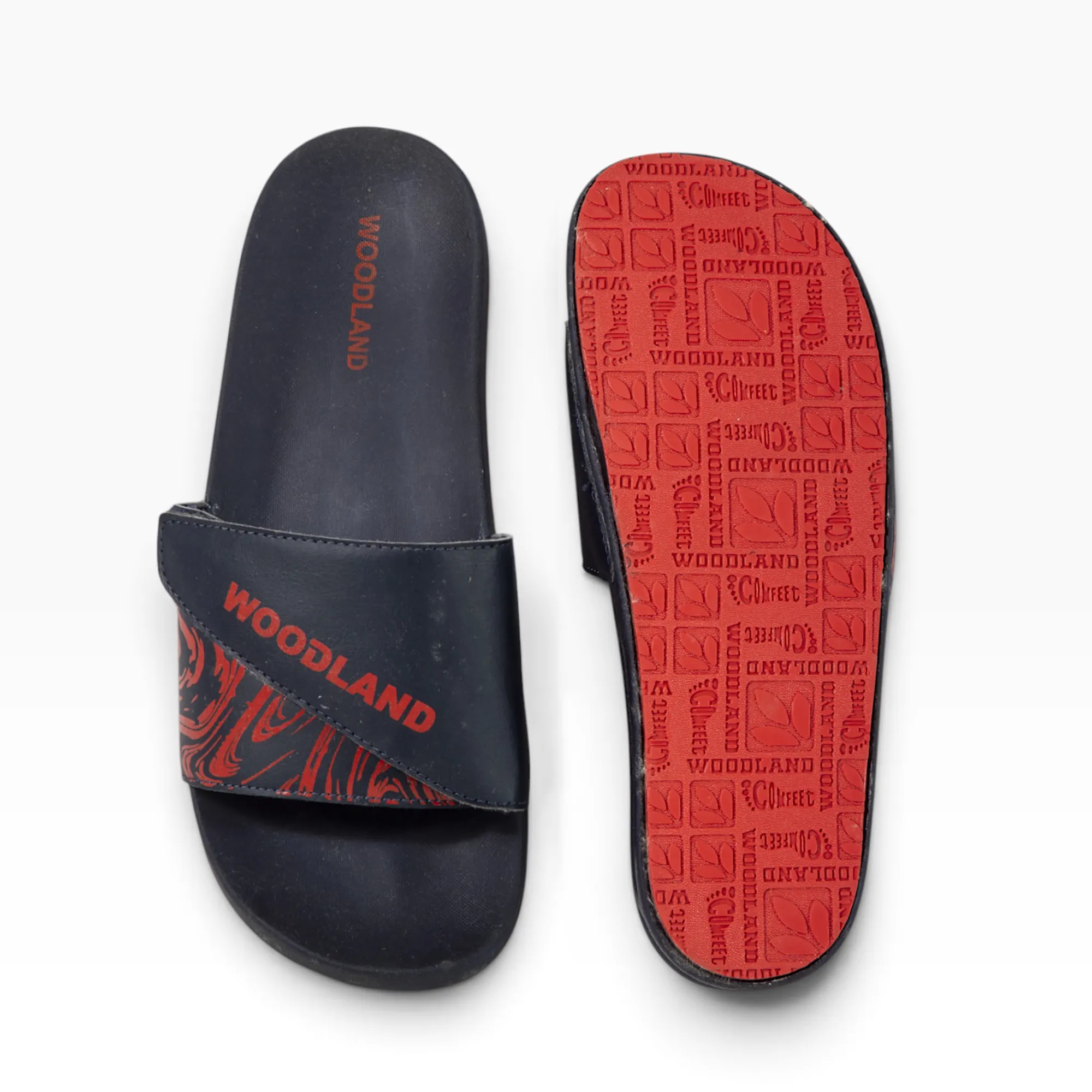 Woodland Men Navy Slider Slippers - Thumbnail 8