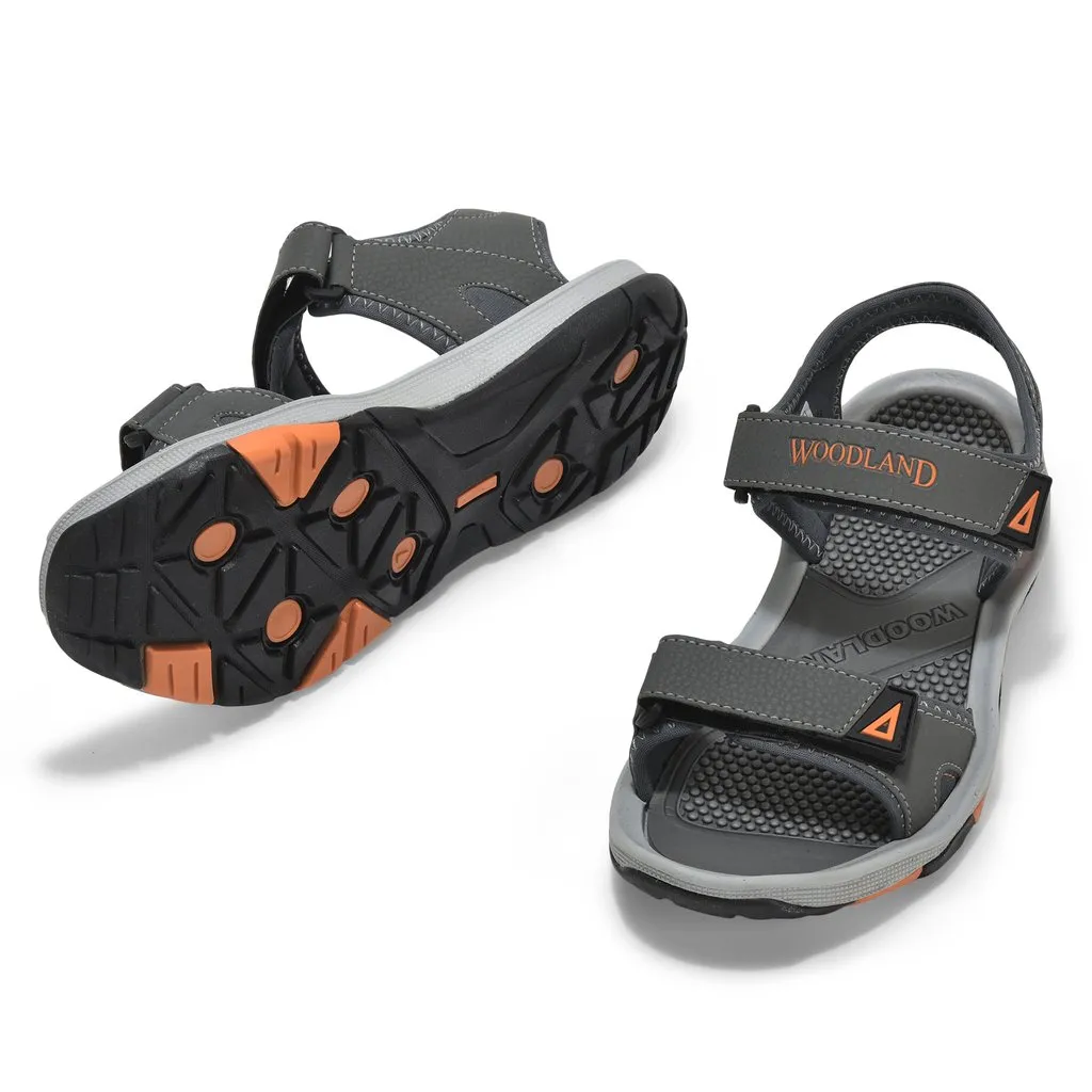 Grey Sports Sandal for Men - Thumbnail 4