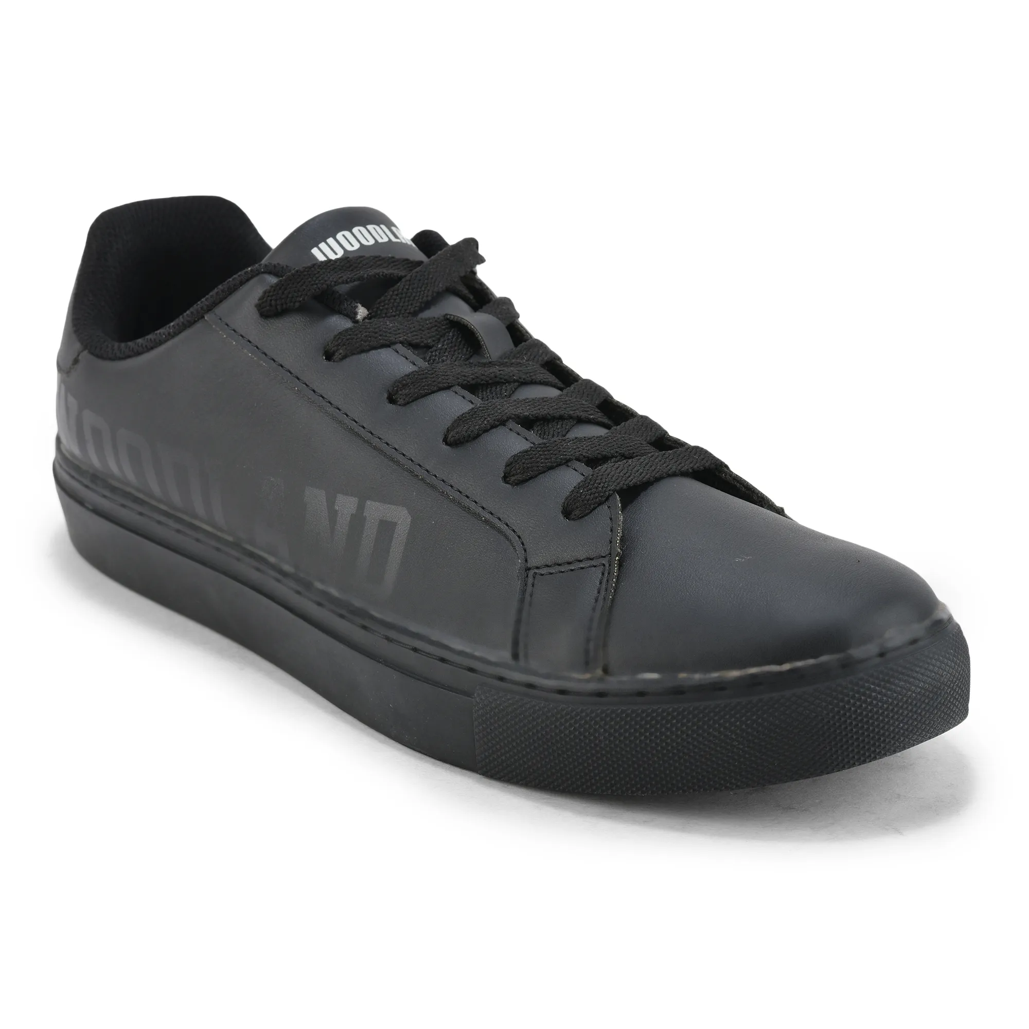 Men Lightweight Black Sports Sneakers - Thumbnail 3