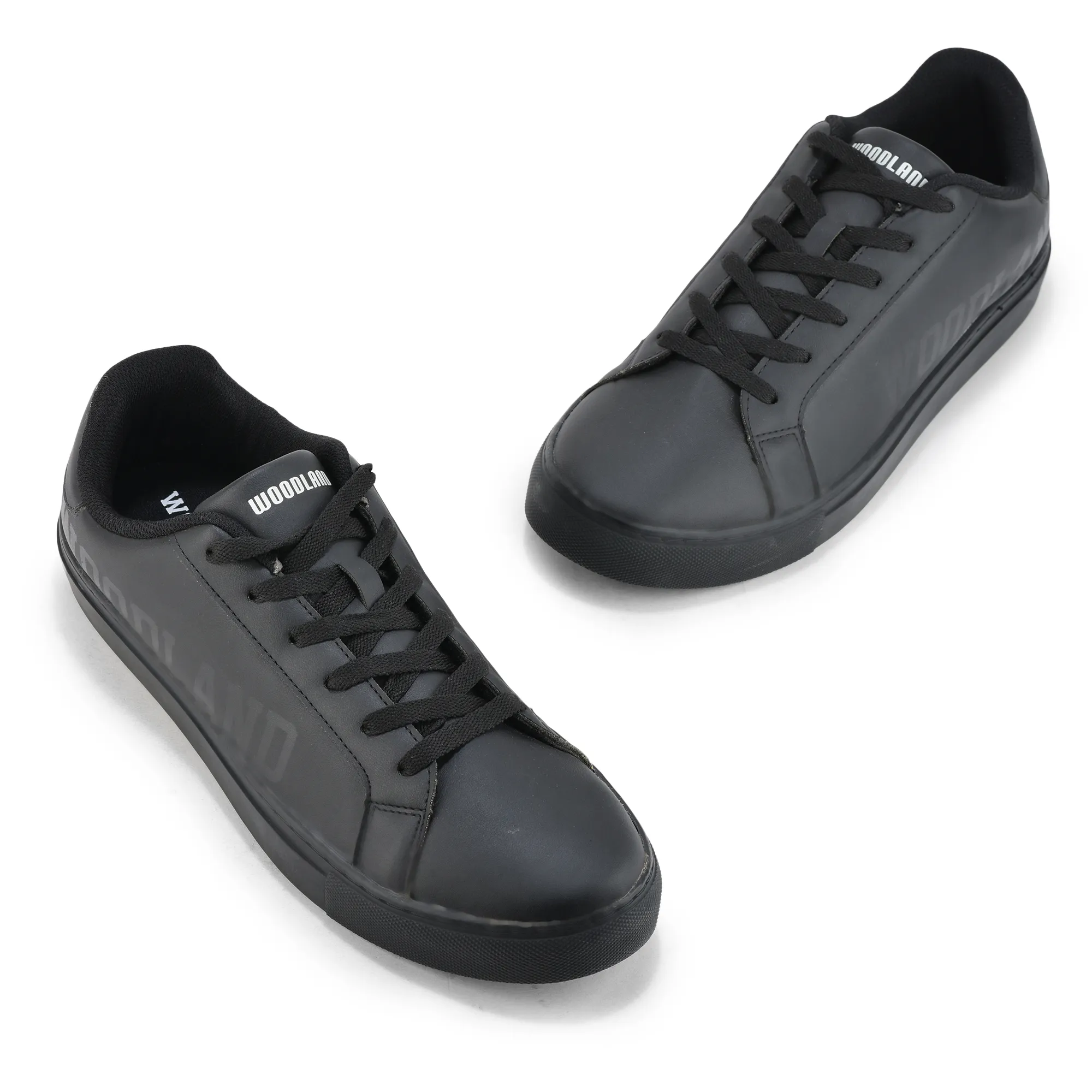 Men Lightweight Black Sports Sneakers - Thumbnail 4