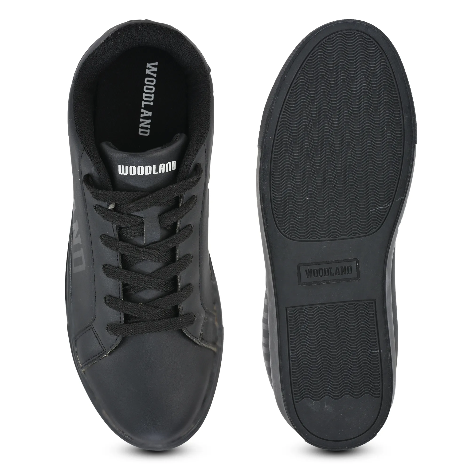 Men Lightweight Black Sports Sneakers - Thumbnail 9