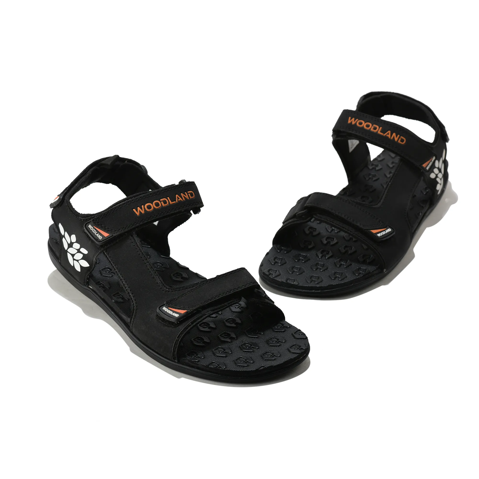 Black Sports Sandal for Men - Thumbnail 4