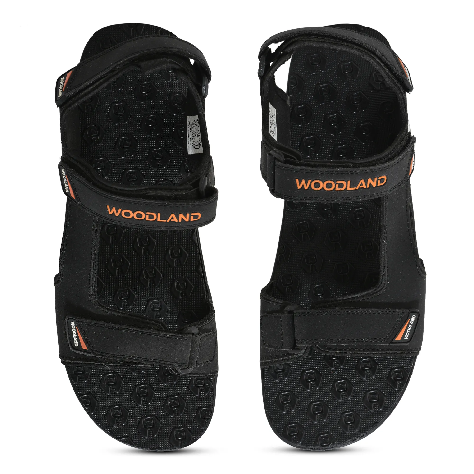 Black Sports Sandal for Men - Thumbnail 5