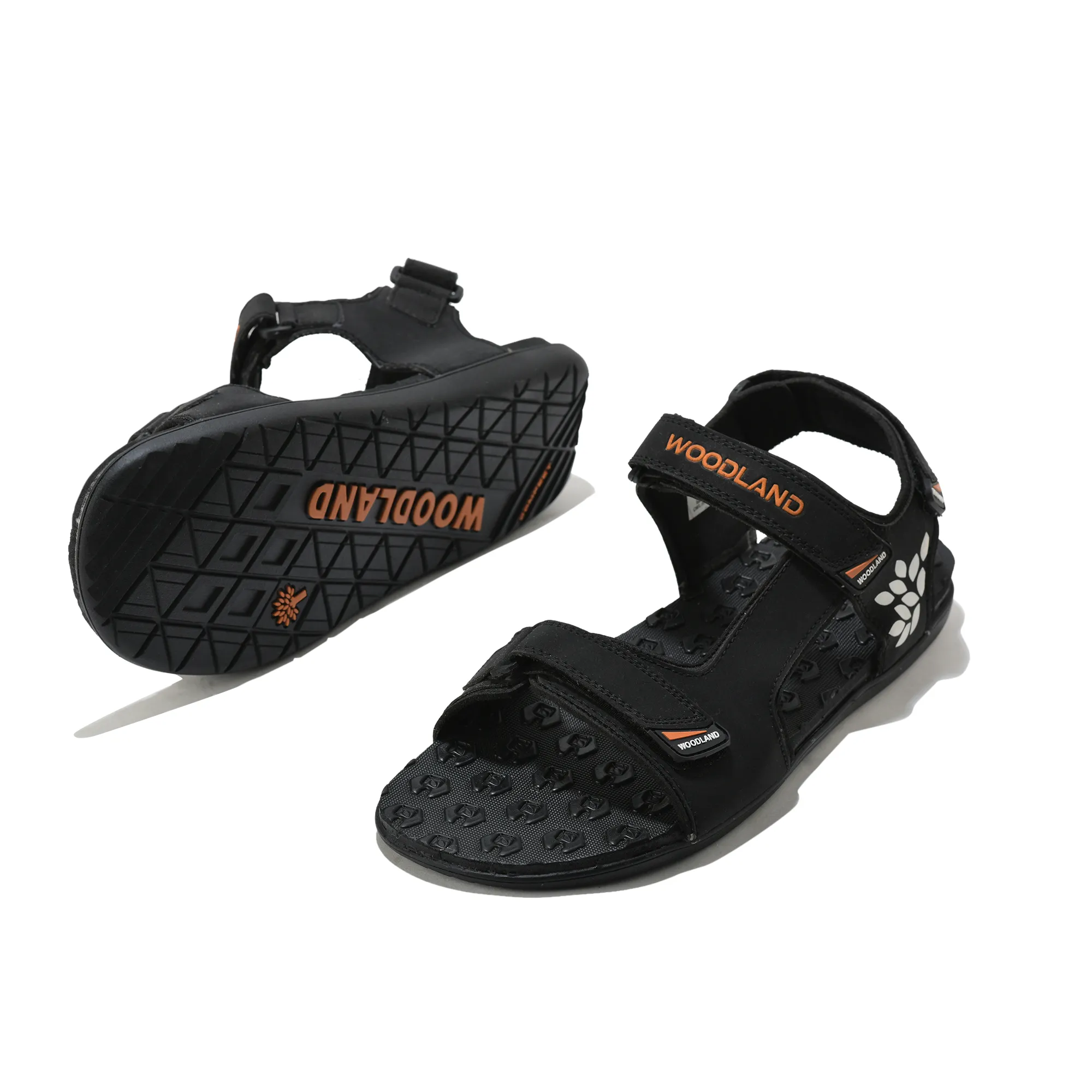 Black Sports Sandal for Men - Thumbnail 6