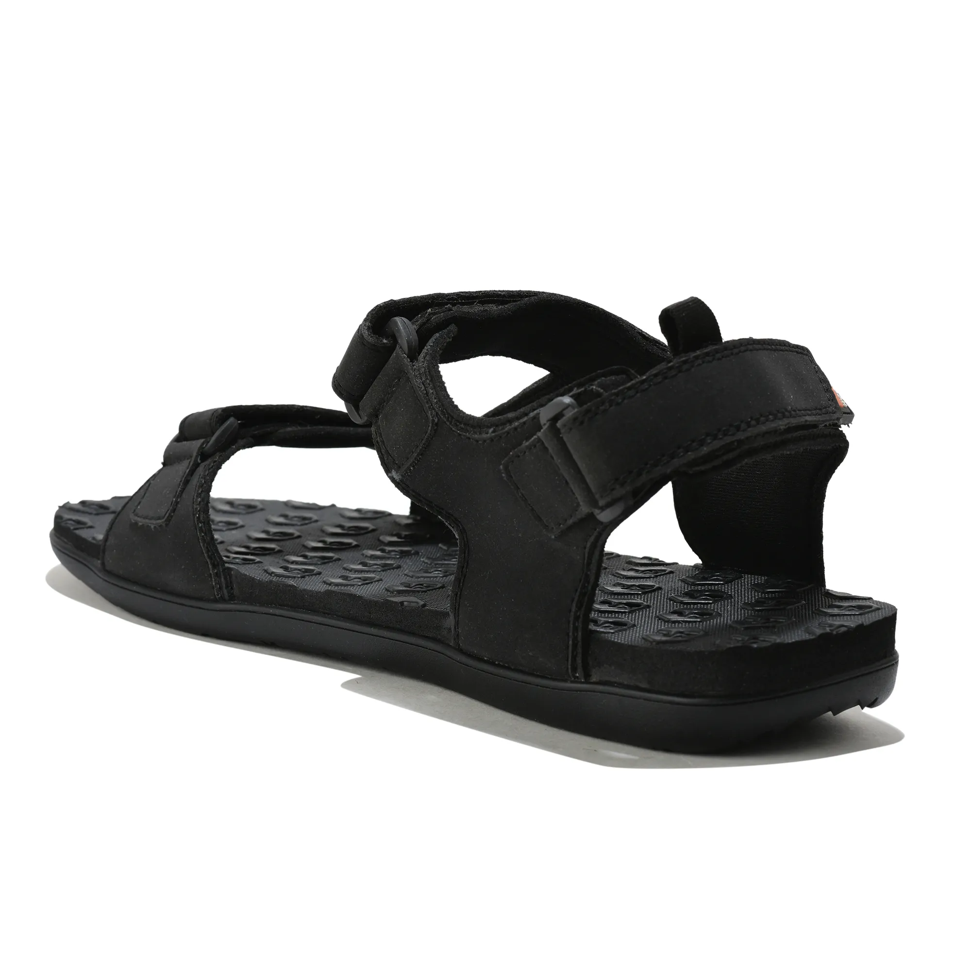 Black Sports Sandal for Men - Thumbnail 7