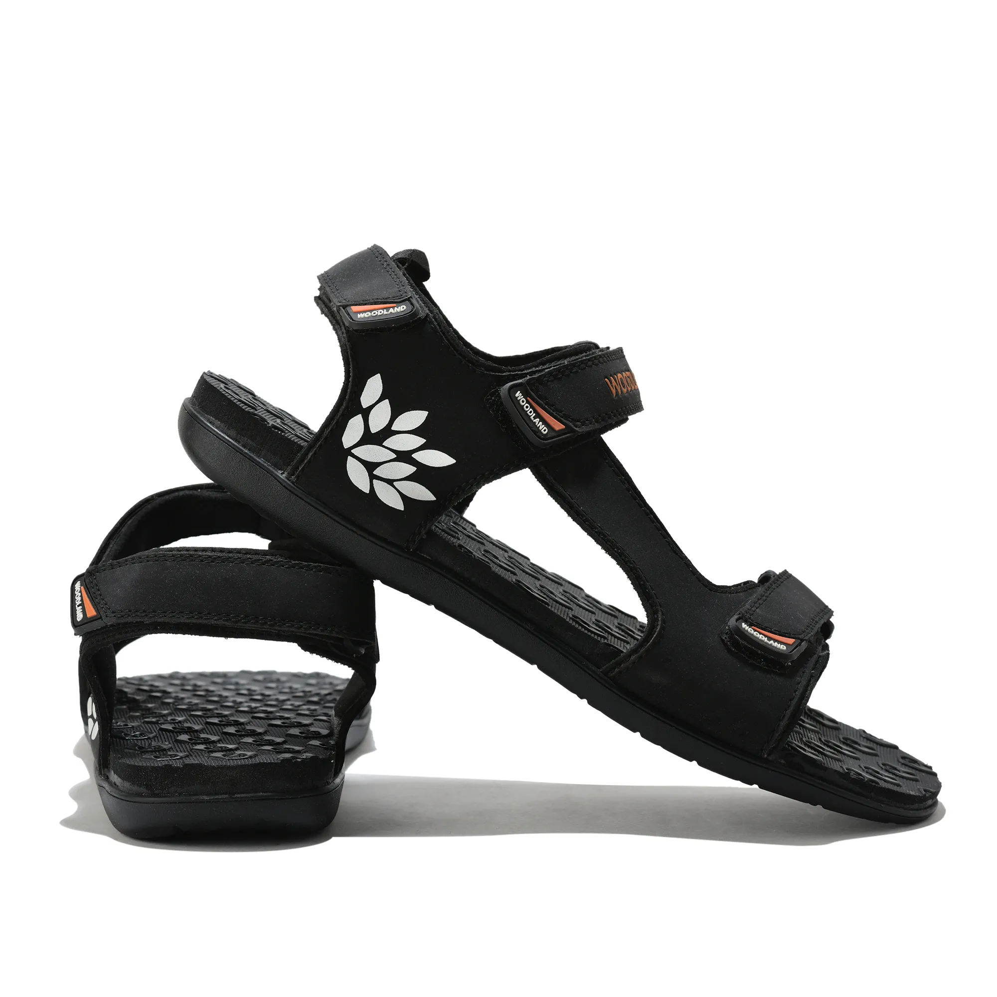 Black Sports Sandal for Men - Thumbnail 10