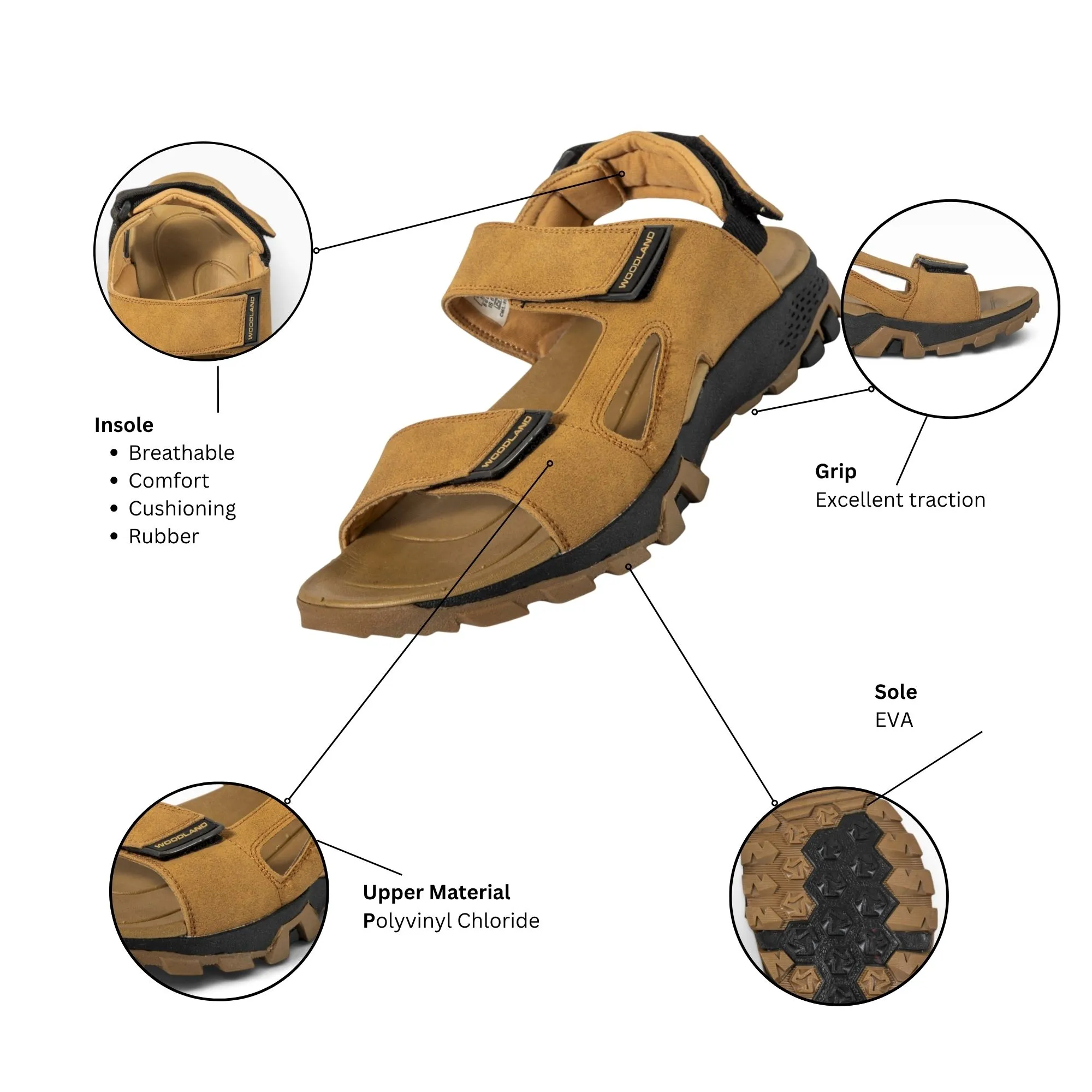 Camel Sports Sandal for Men - Thumbnail 10