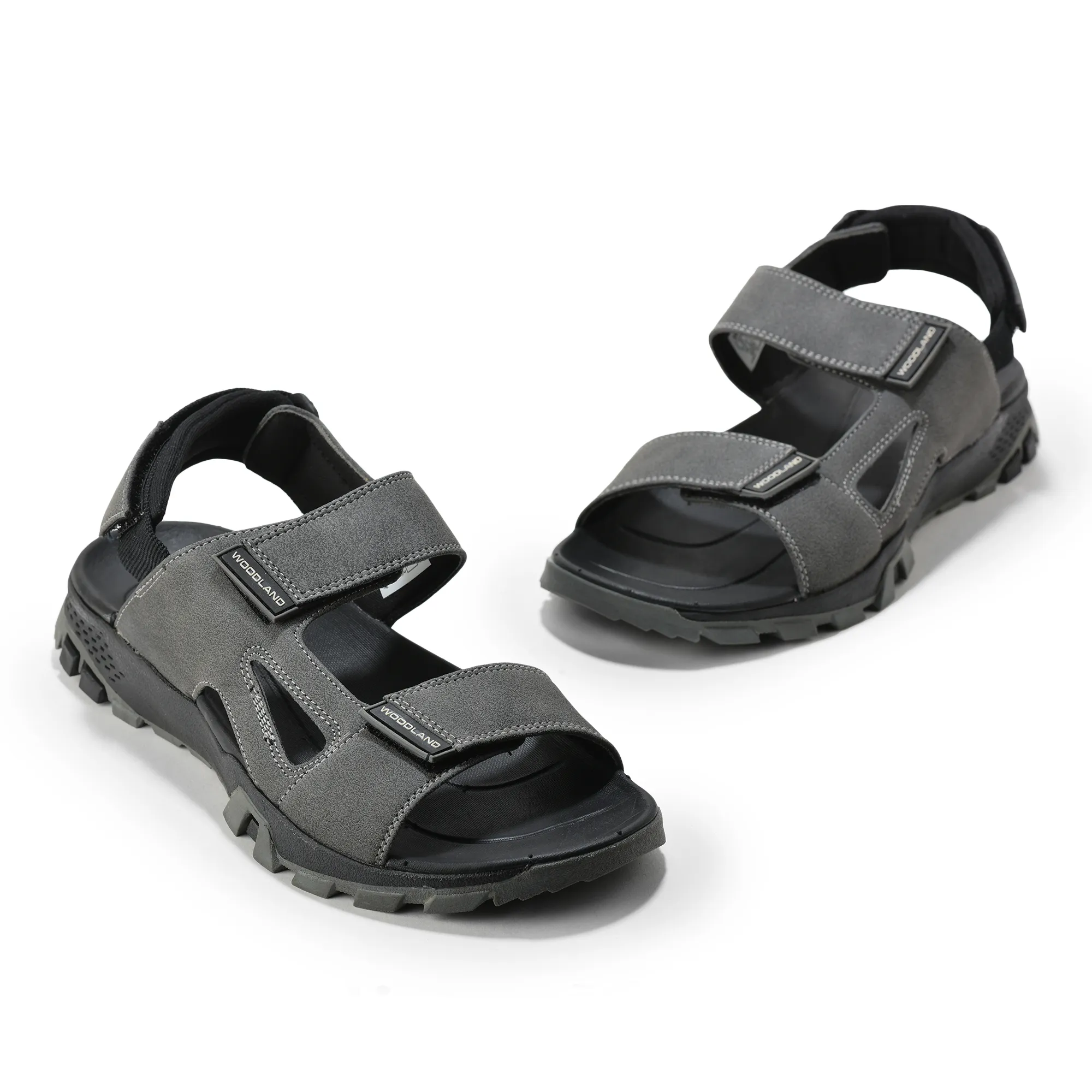 Grey Sports Sandal for Men - Thumbnail 4