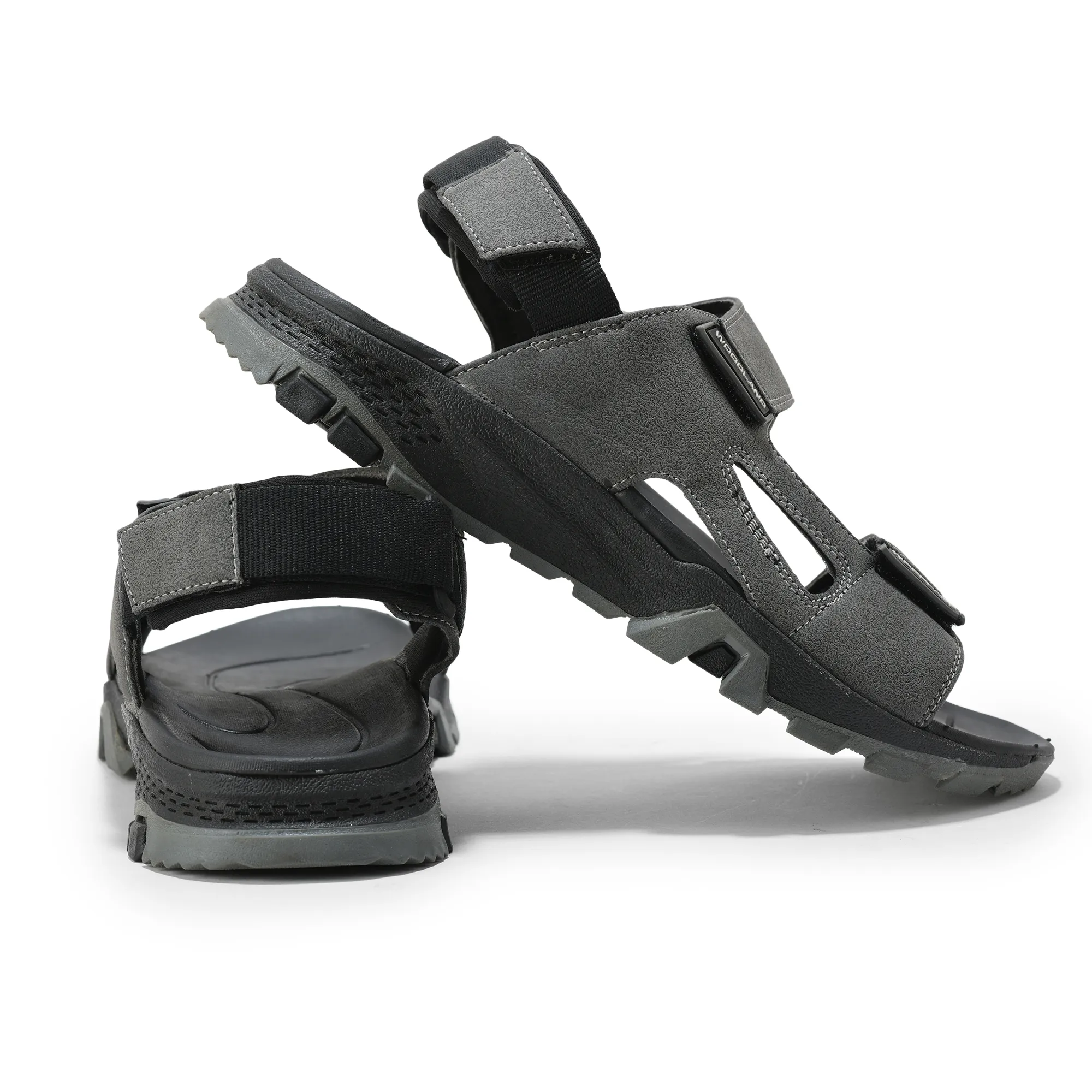 Grey Sports Sandal for Men - Thumbnail 10