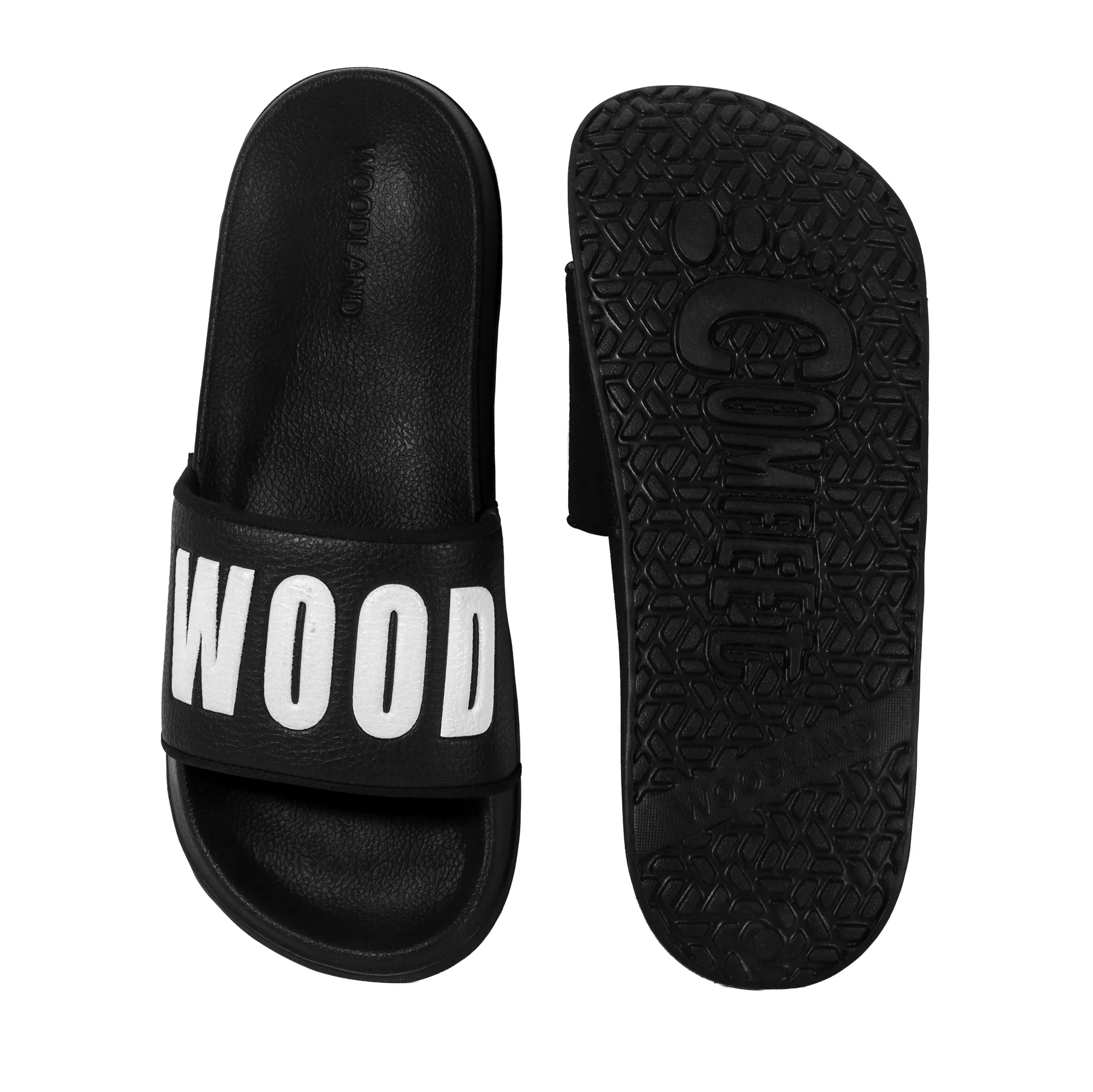Black Slide Sandal for Men - Thumbnail 8