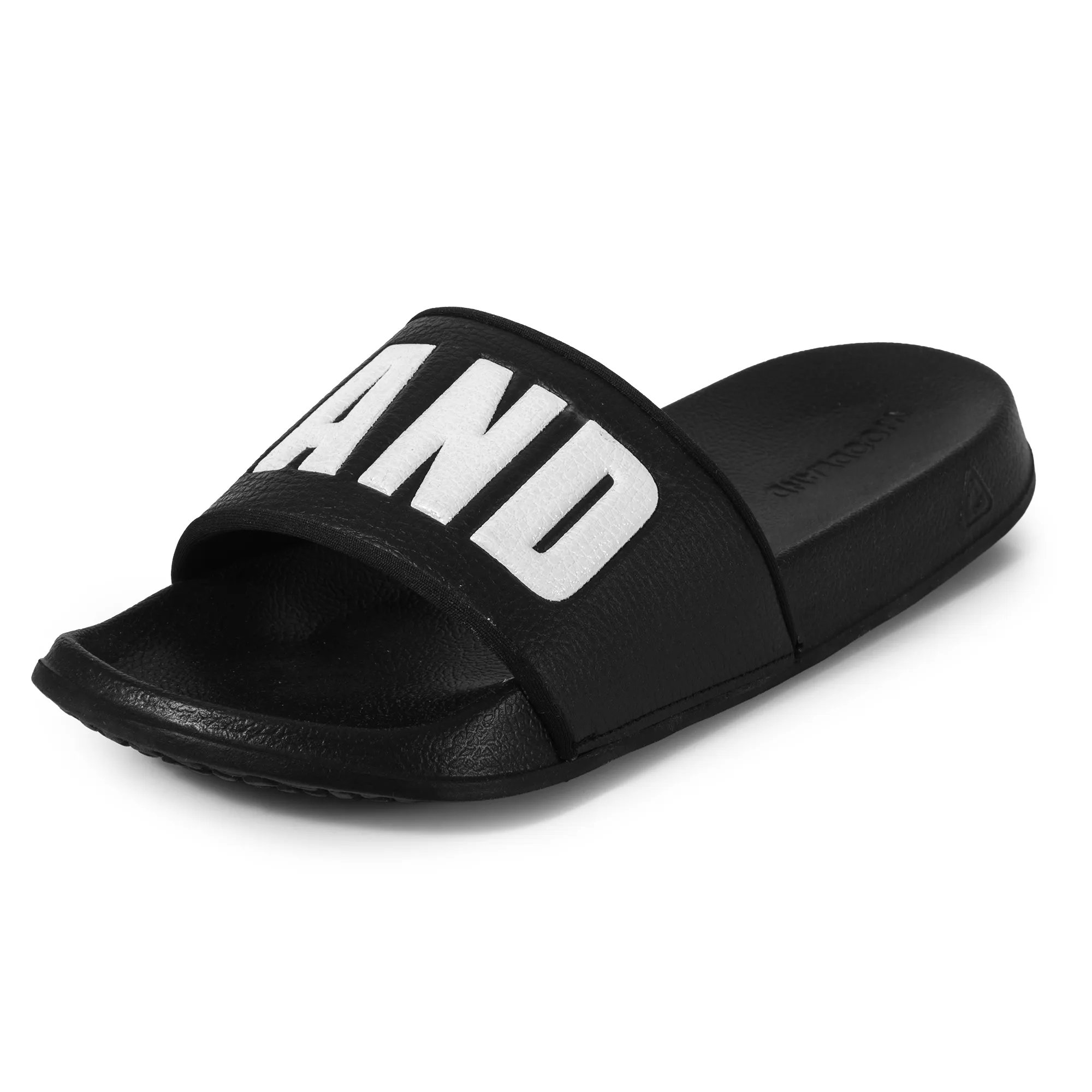Black Slide Sandal for Men - Thumbnail 9