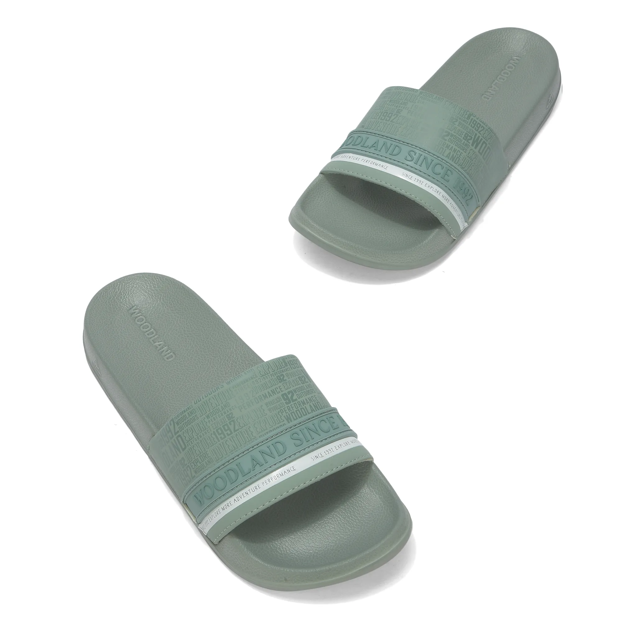 Sage Green Slide Sandal for Men - Thumbnail 4