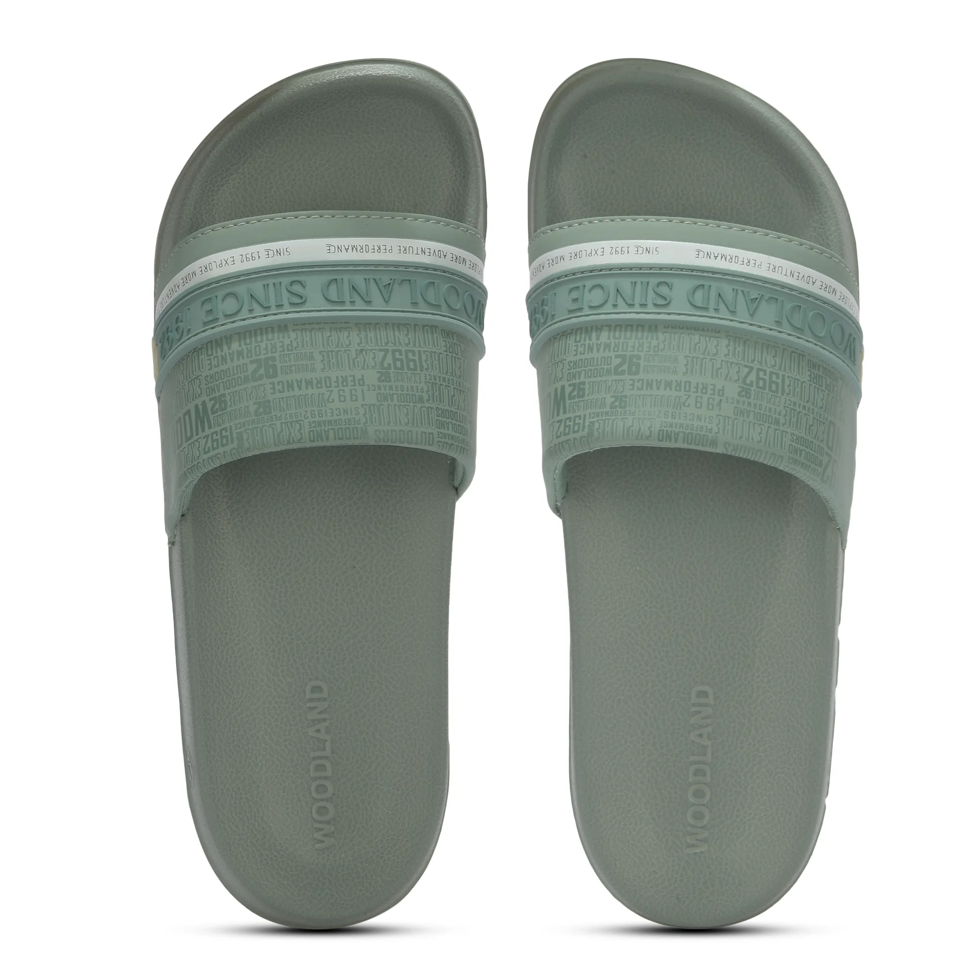 Sage Green Slide Sandal for Men - Thumbnail 5
