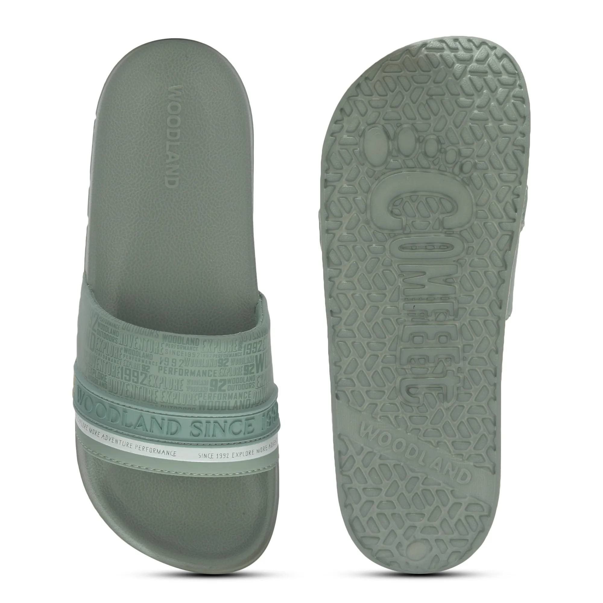 Sage Green Slide Sandal for Men - Thumbnail 9