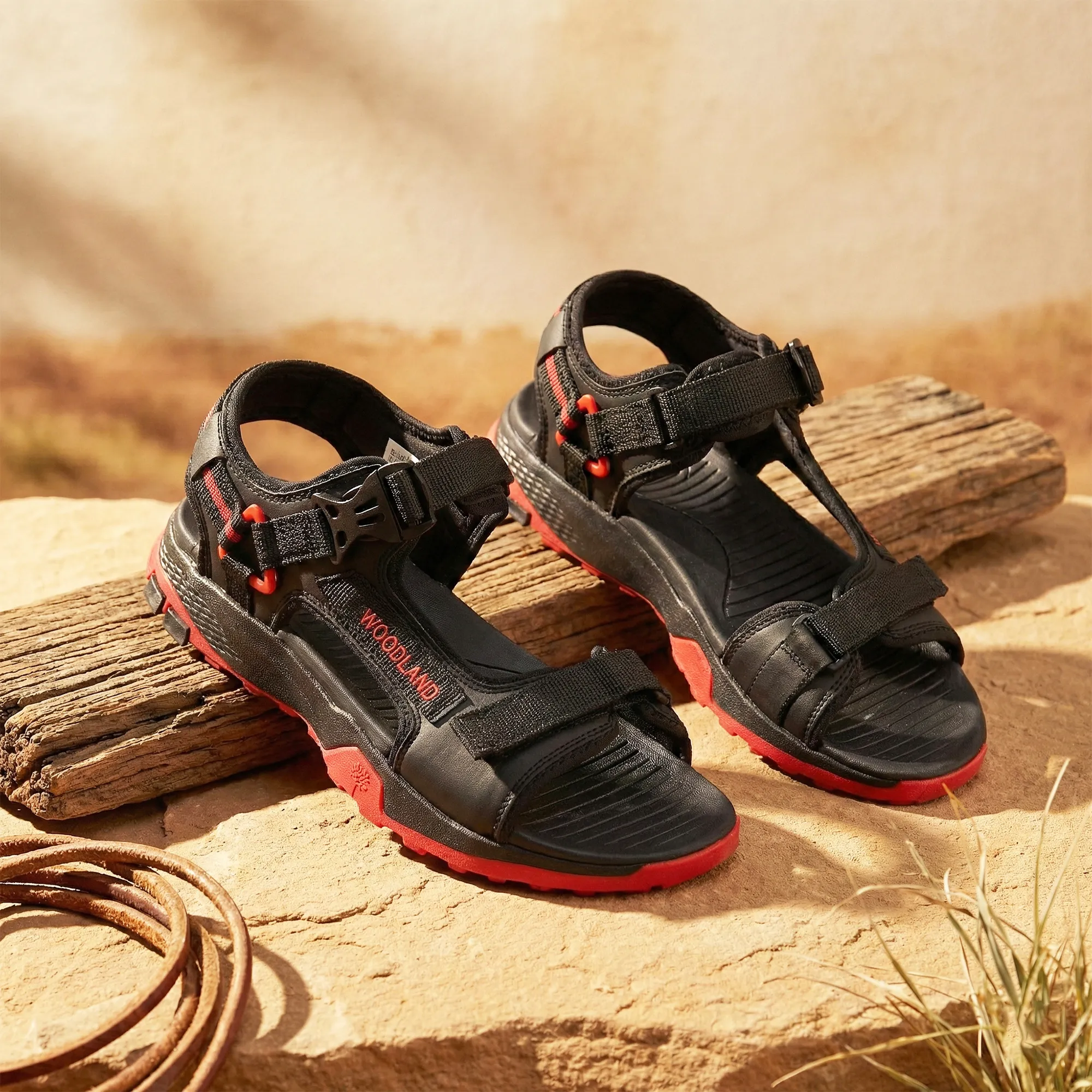 woodland-men-s-black-rugged-comfort-sports-sandals