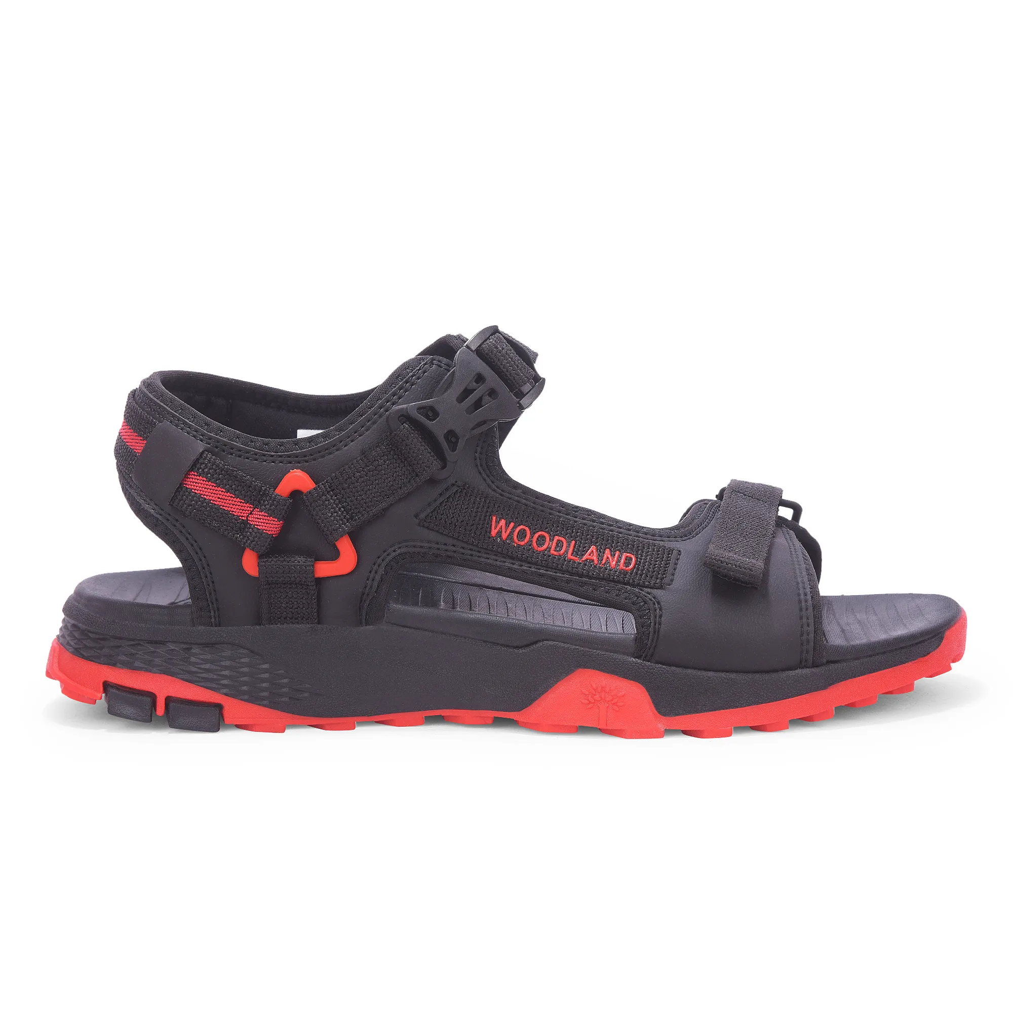 Woodland Men’S Black Rugged Comfort Sports Sandals - Thumbnail 2