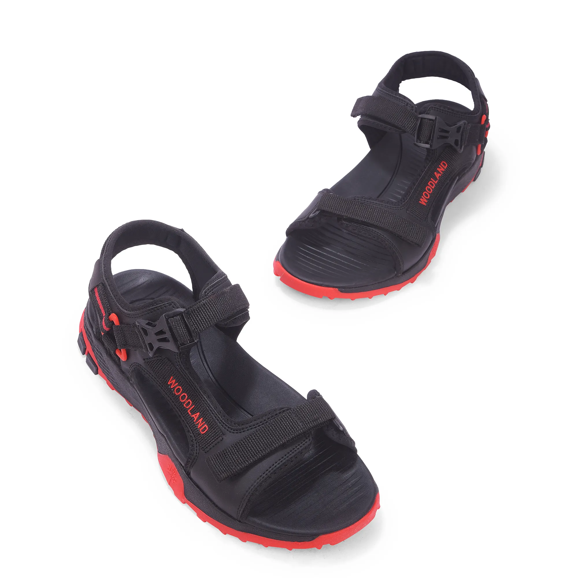 Woodland Men’S Black Rugged Comfort Sports Sandals - Thumbnail 3