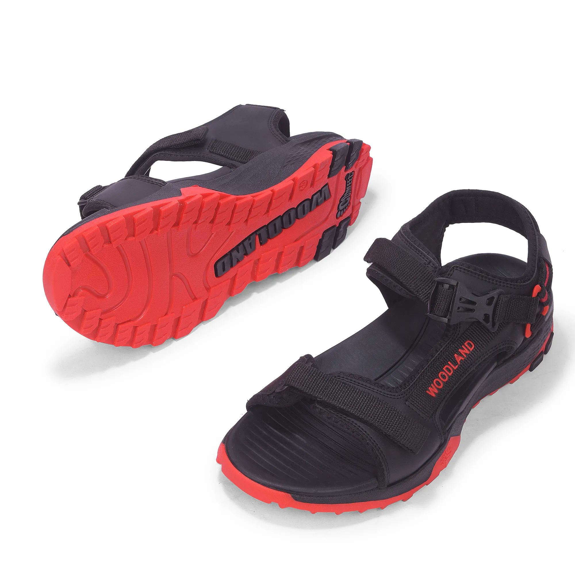 Woodland Men’S Black Rugged Comfort Sports Sandals - Thumbnail 6