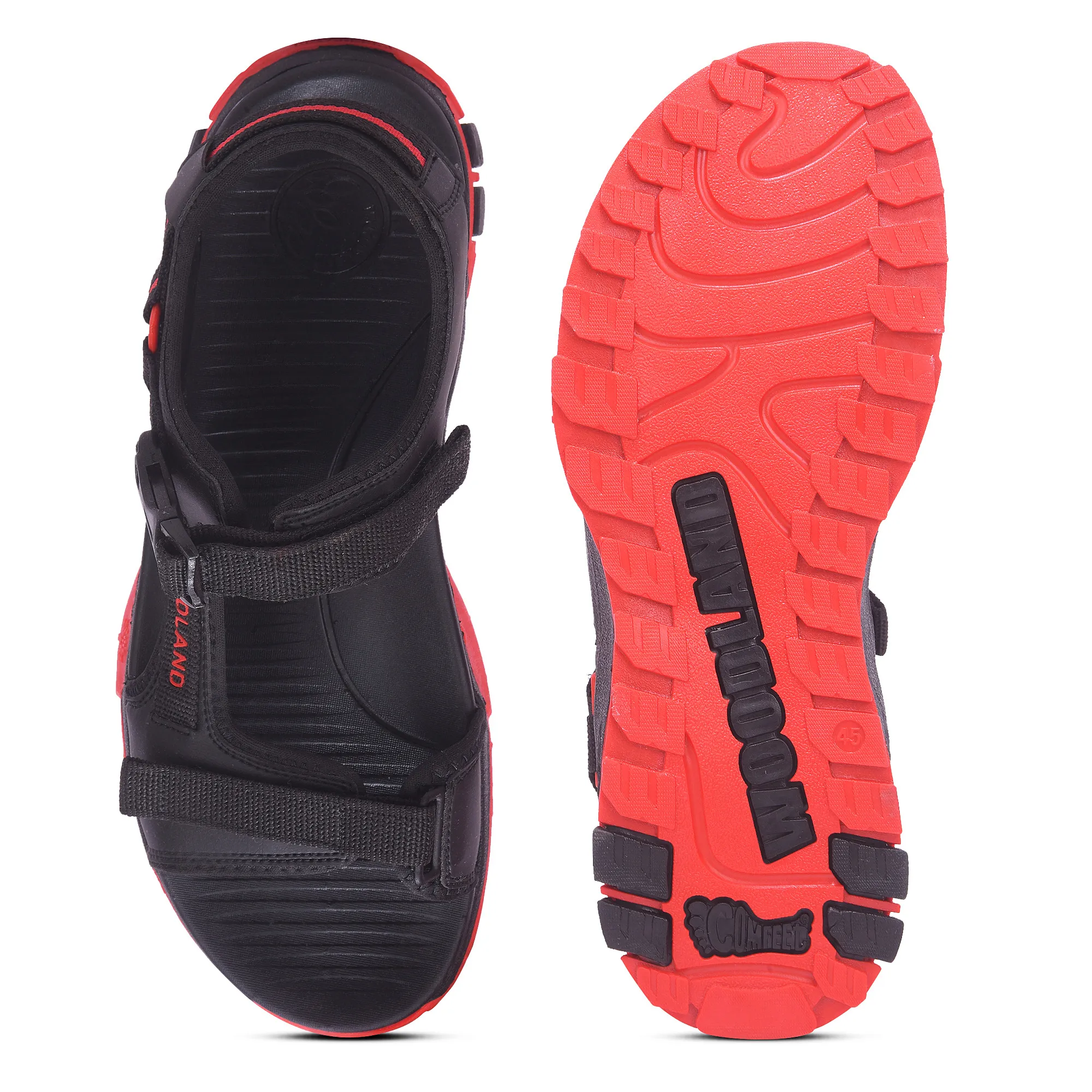 Woodland Men’S Black Rugged Comfort Sports Sandals - Thumbnail 8