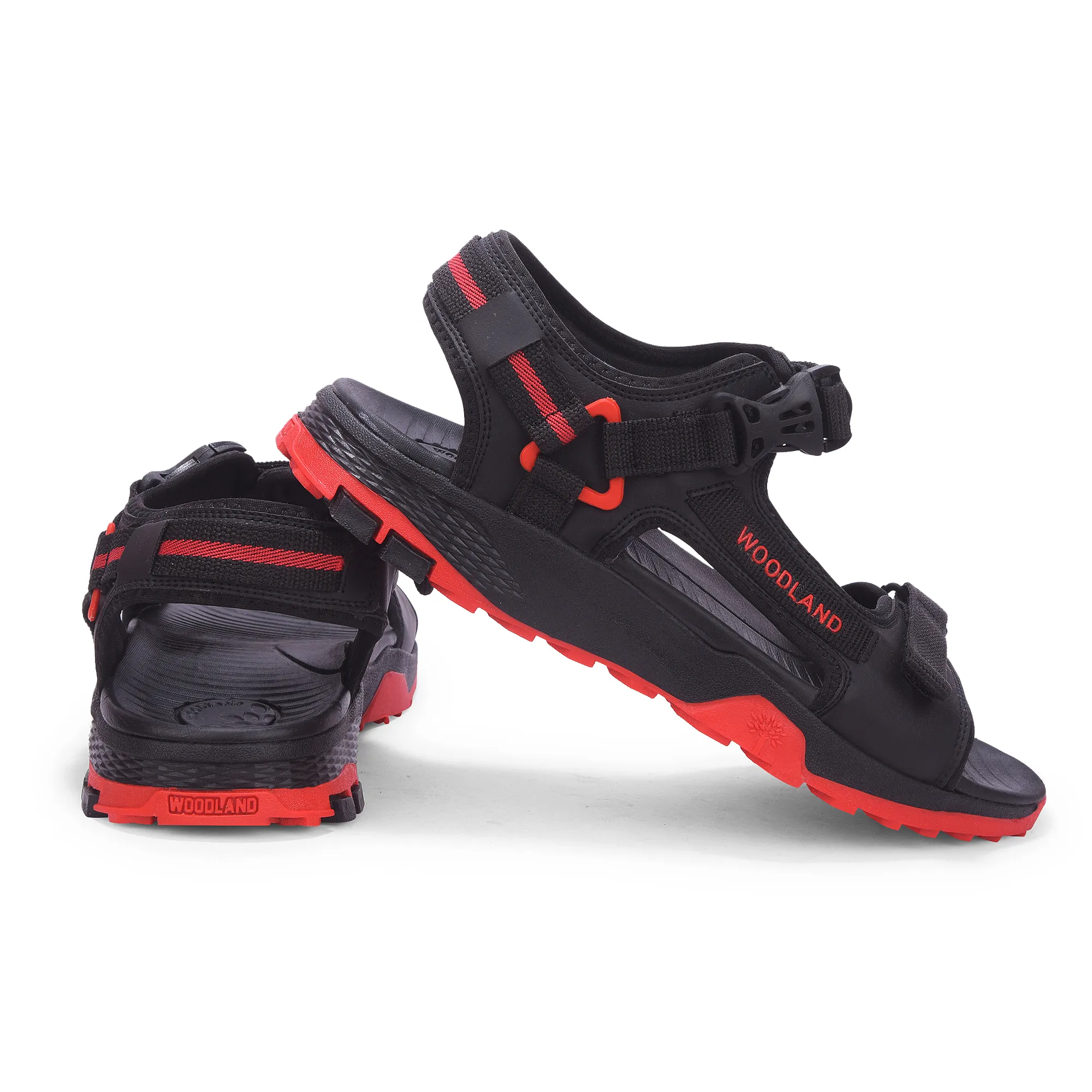 Woodland Men’S Black Rugged Comfort Sports Sandals - Thumbnail 9