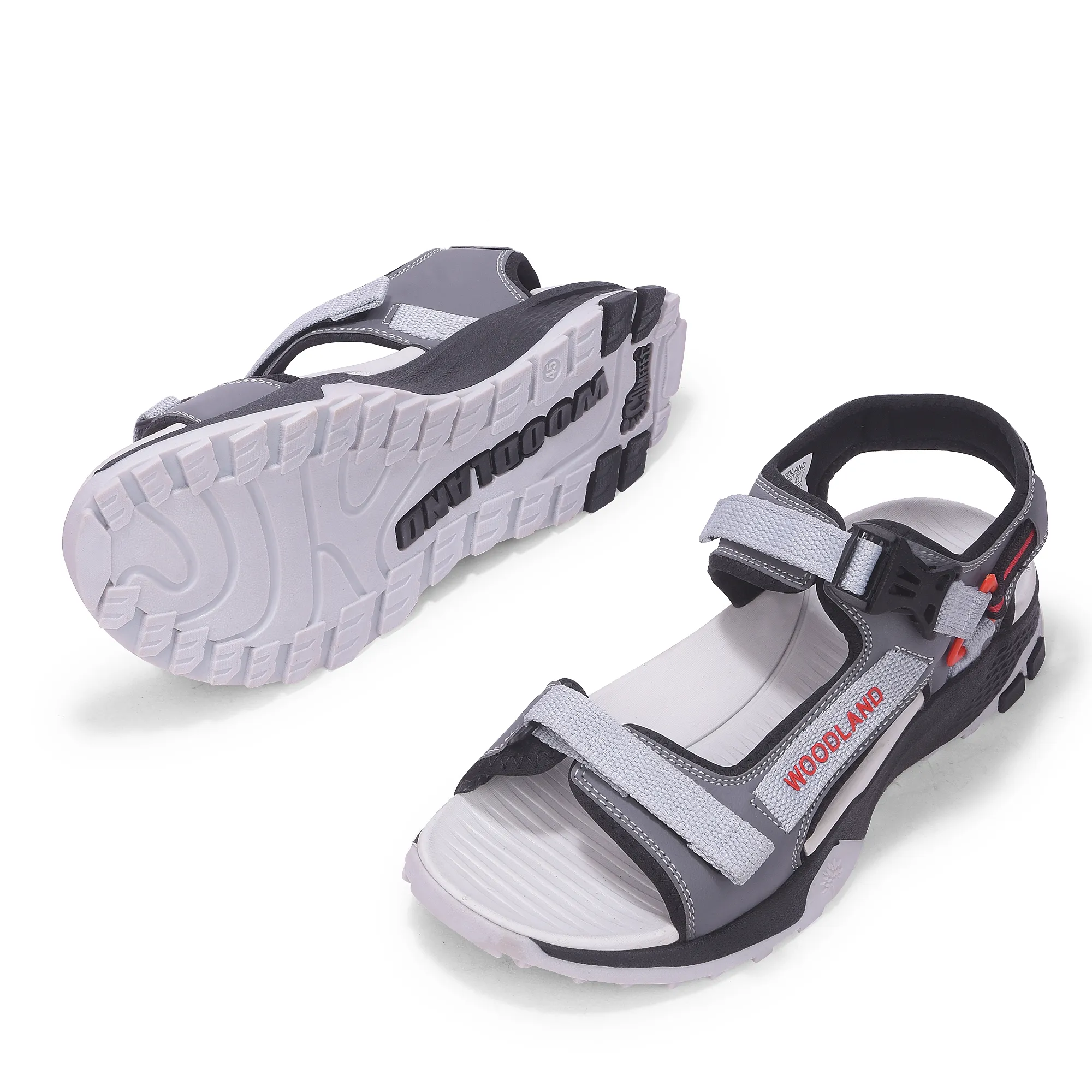 Woodland Men’S Grey Rugged Comfort Sports Sandals - Thumbnail 5