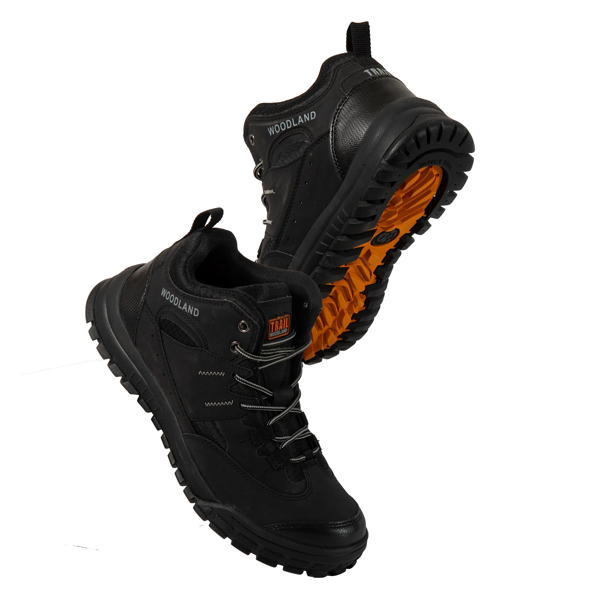 Woodland Men Black Outdoor Mid-Top Boots - Thumbnail 12