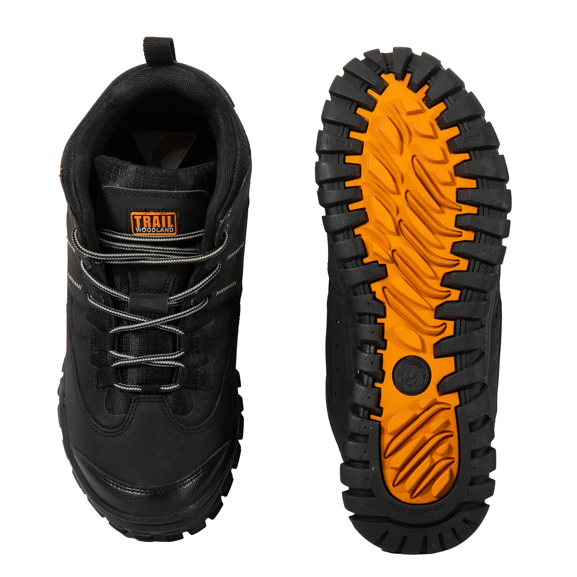 Woodland Men Black Outdoor Mid-Top Boots - Thumbnail 10