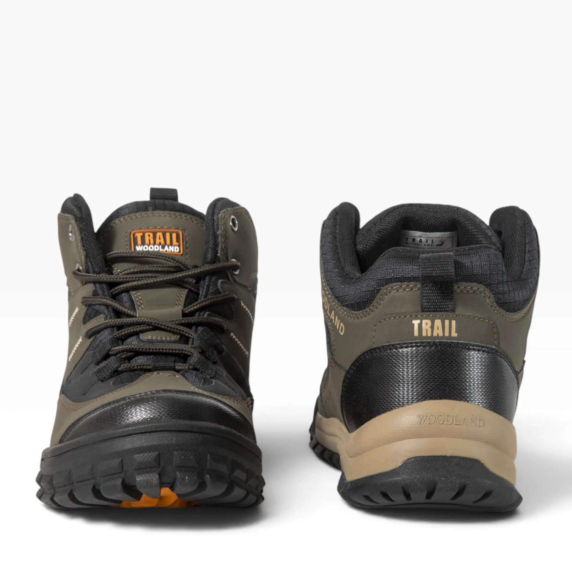Woodland Men Olive Outdoor Mid-Top Boots - Thumbnail 7