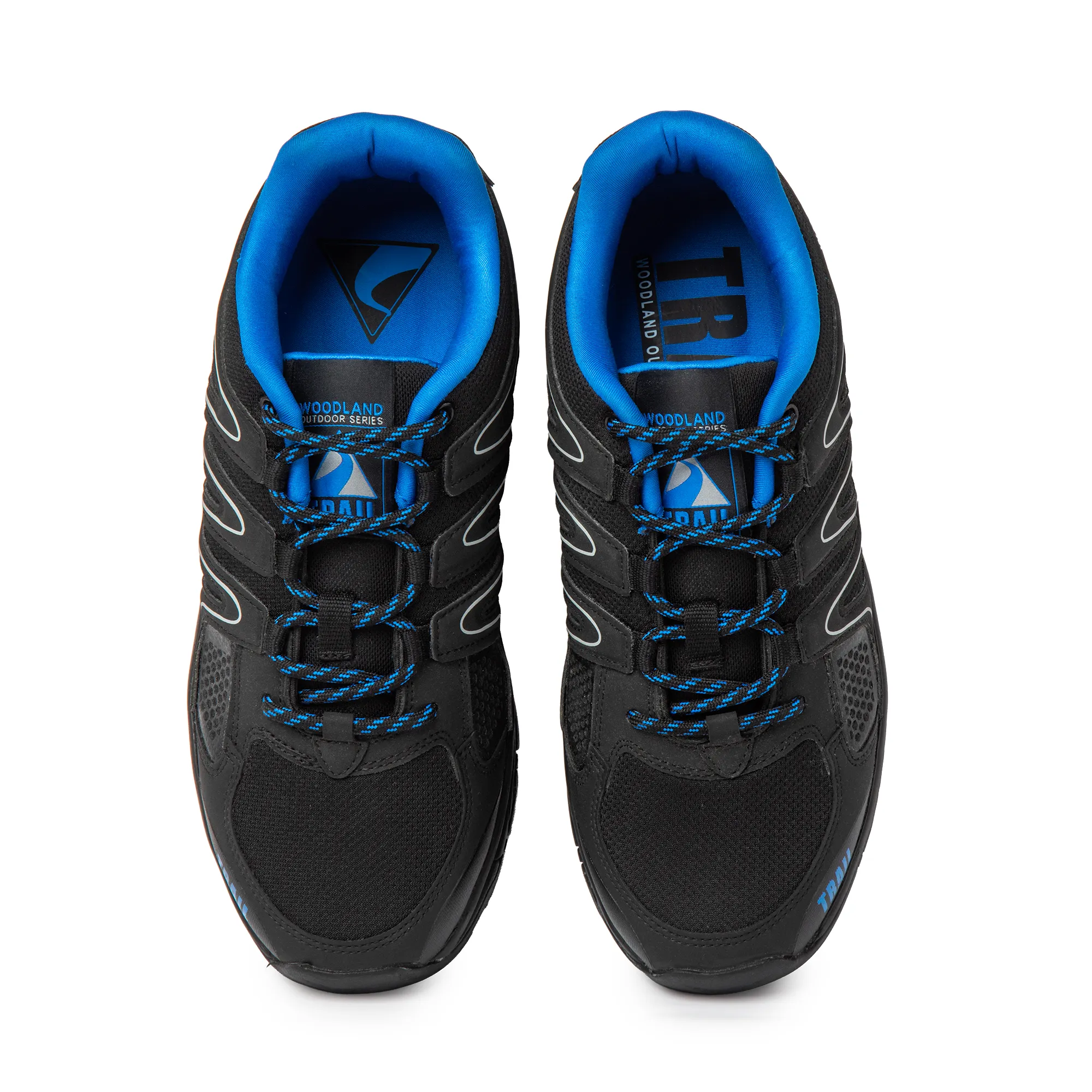 Woodland Men's Black Trail Hike Shoes - Thumbnail 11