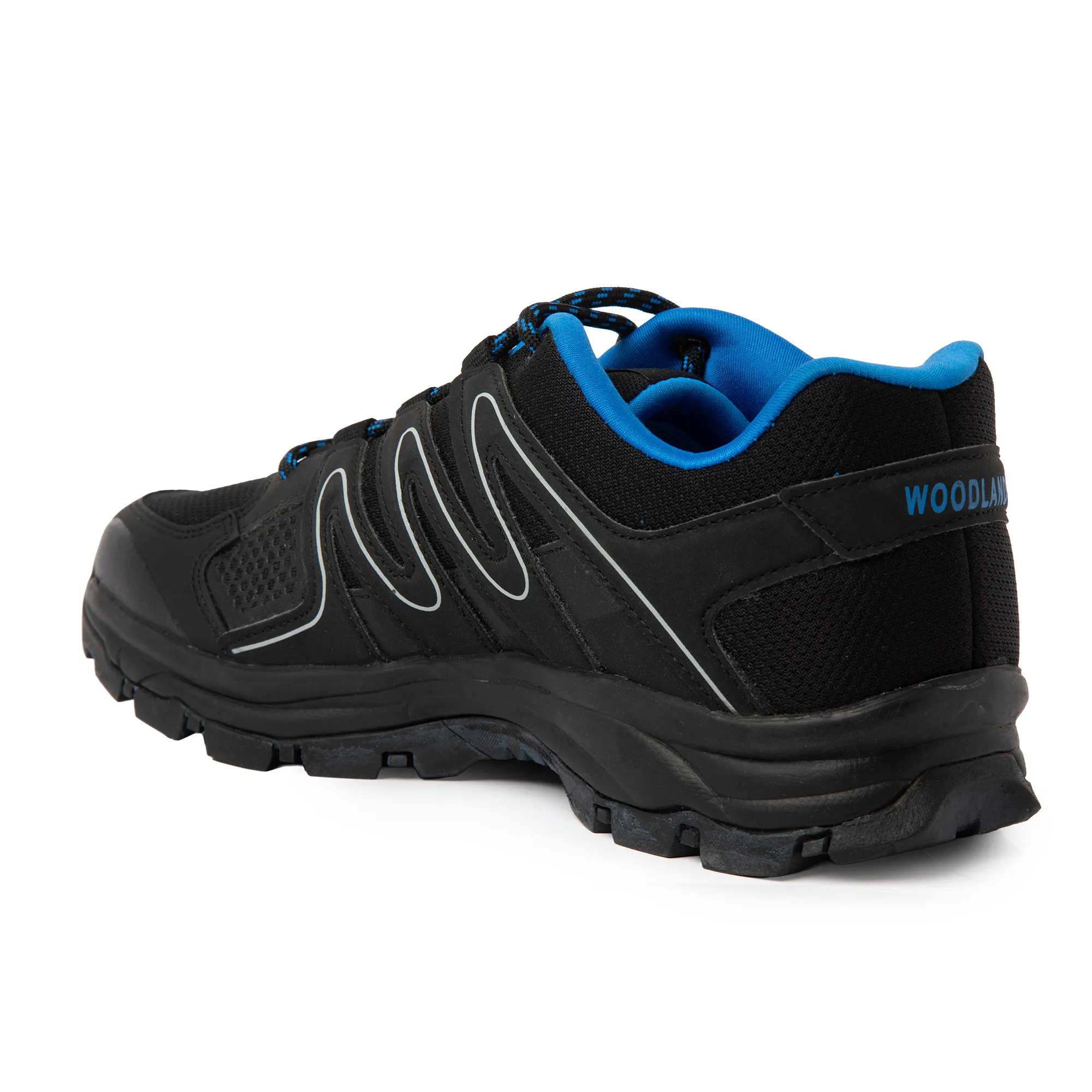 Woodland Men's Black Trail Hike Shoes - Thumbnail 13