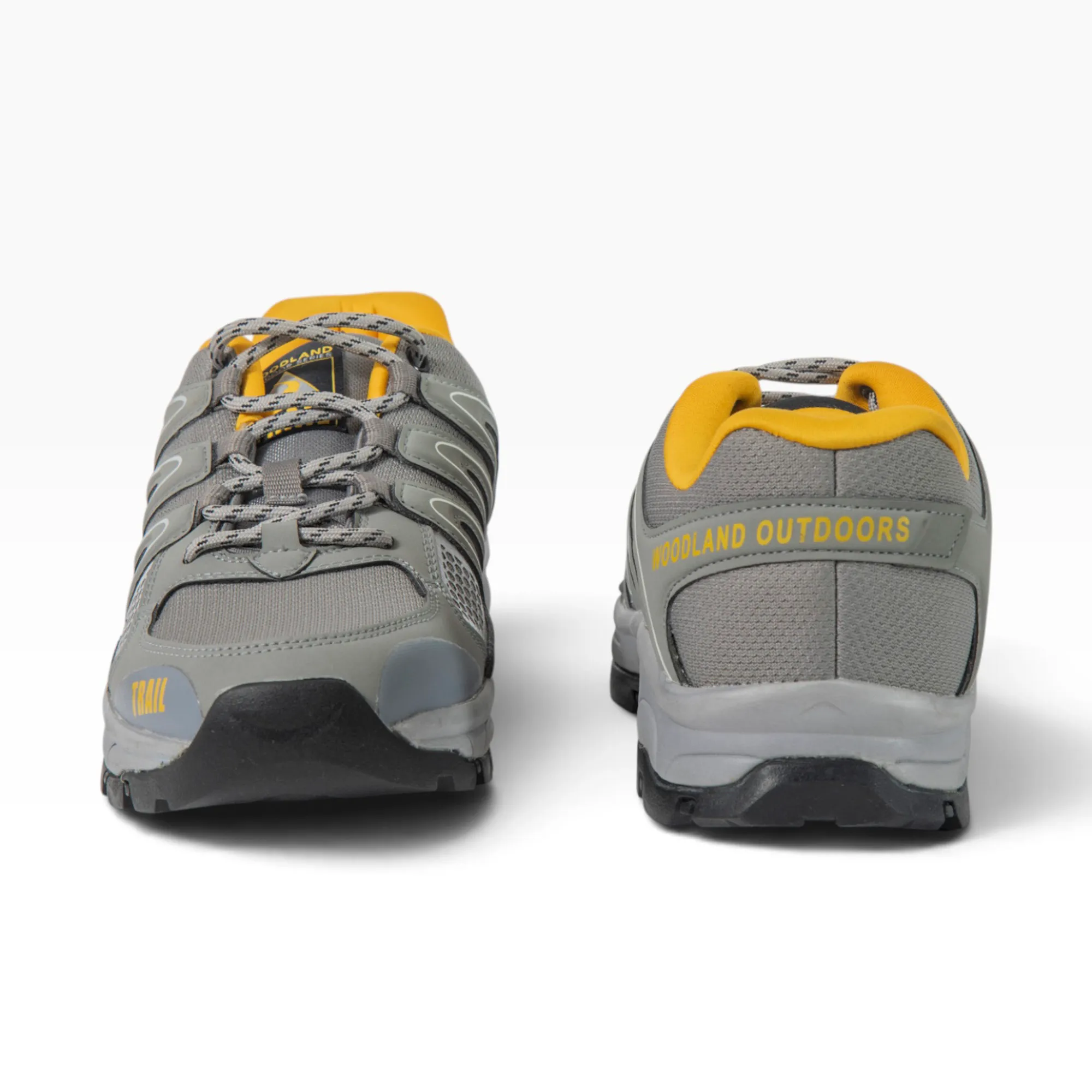 Woodland Men's Grey Trail Hike Shoes - Thumbnail 6