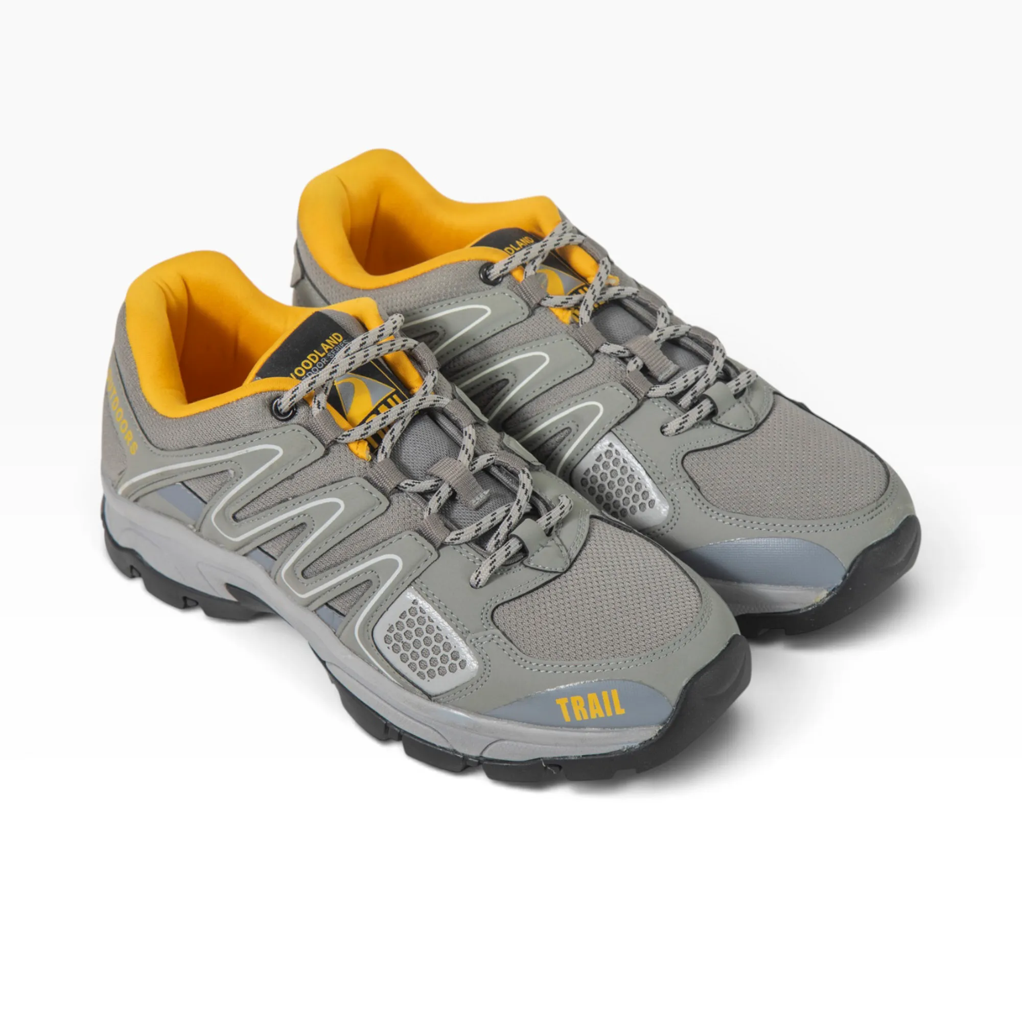 Woodland Men's Grey Trail Hike Shoes - Thumbnail 13