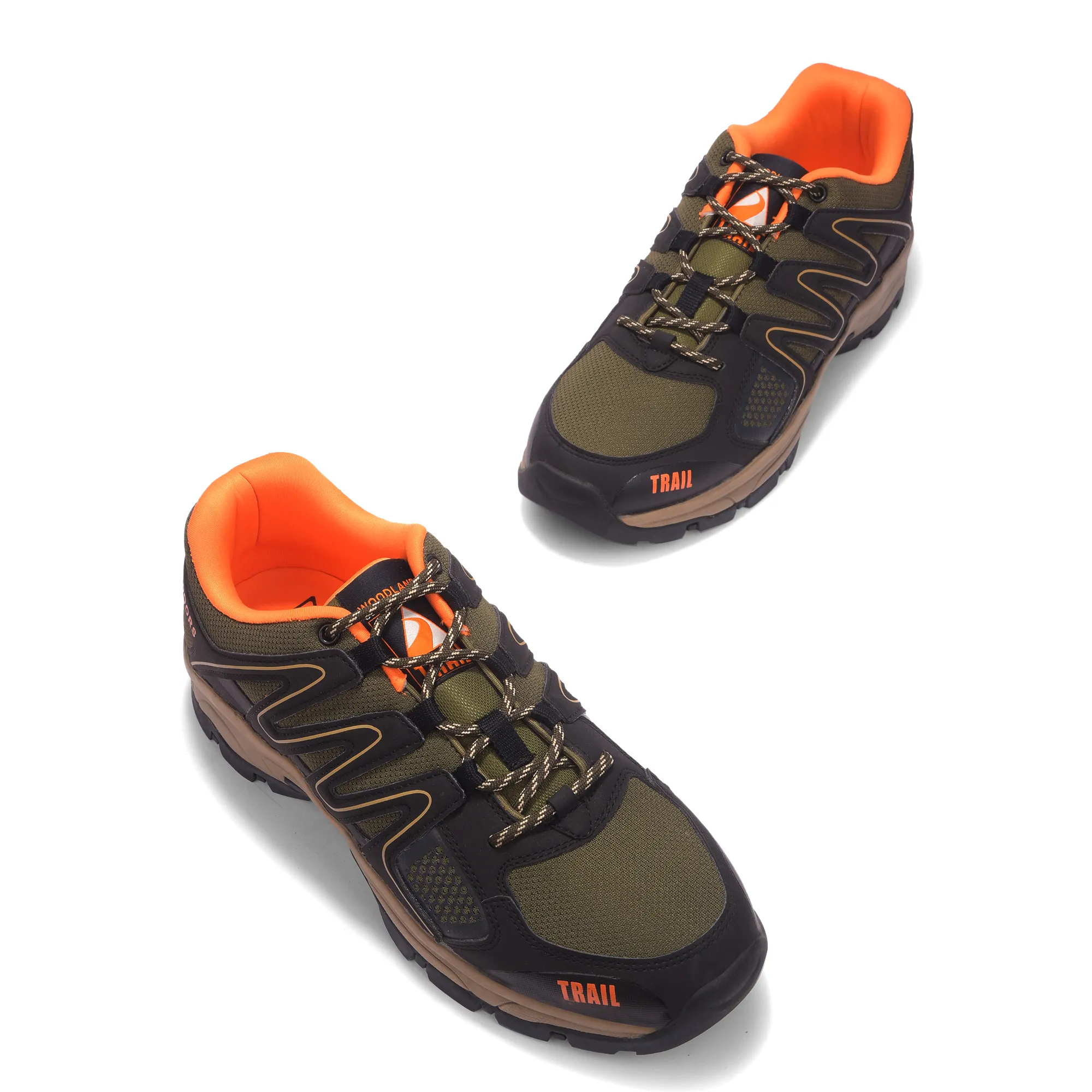 Woodland Men’s Olive Trail Hike Shoes - Thumbnail 4