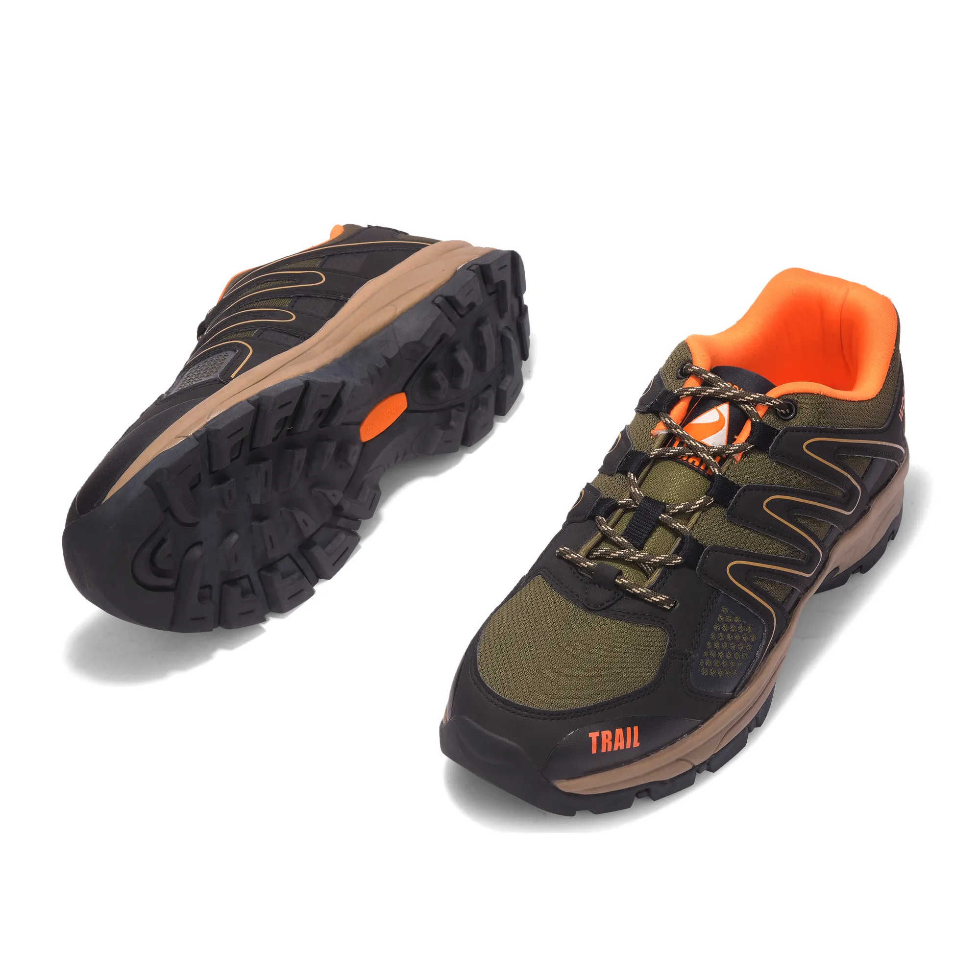 Woodland Men’s Olive Trail Hike Shoes - Thumbnail 6