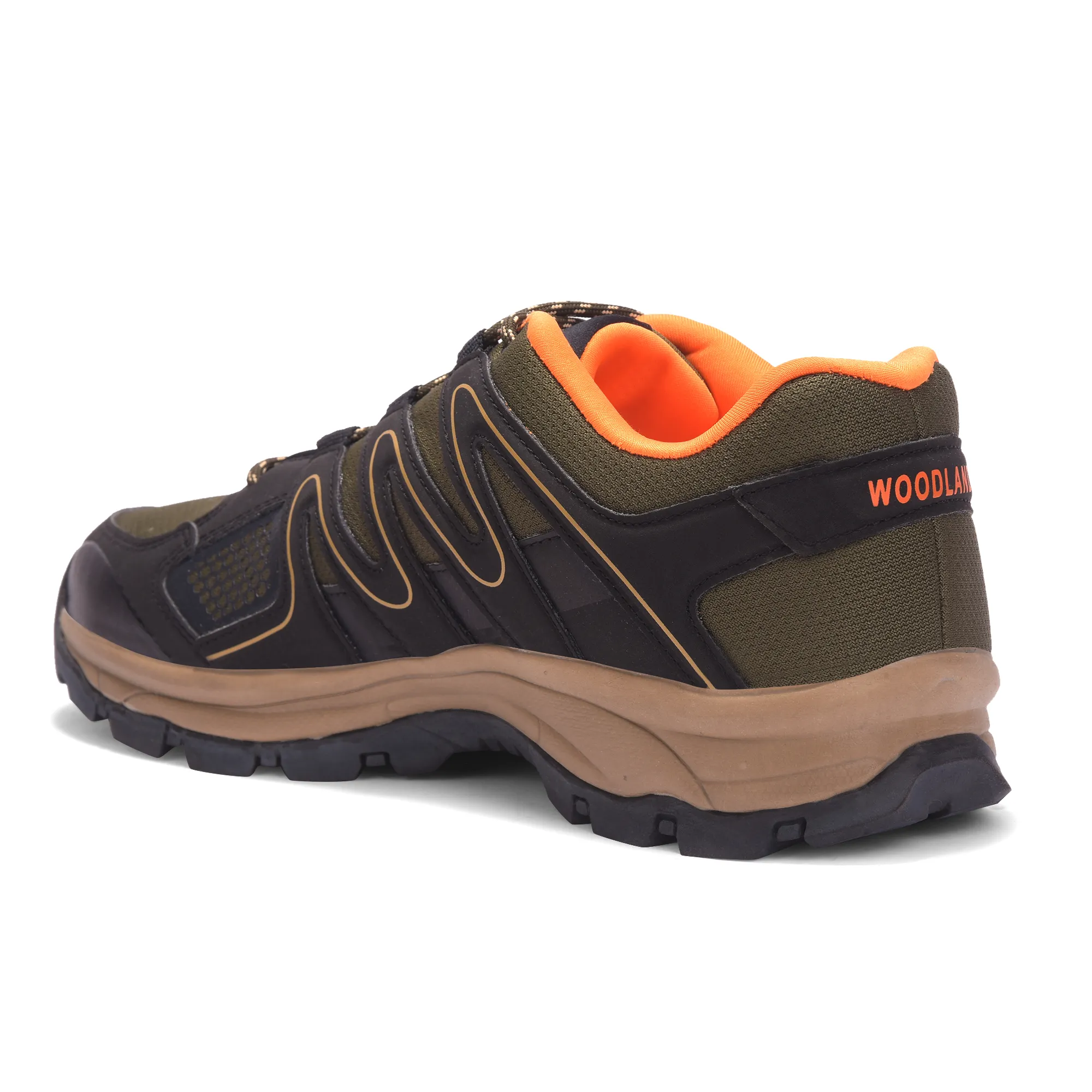 Woodland Men’s Olive Trail Hike Shoes - Thumbnail 7