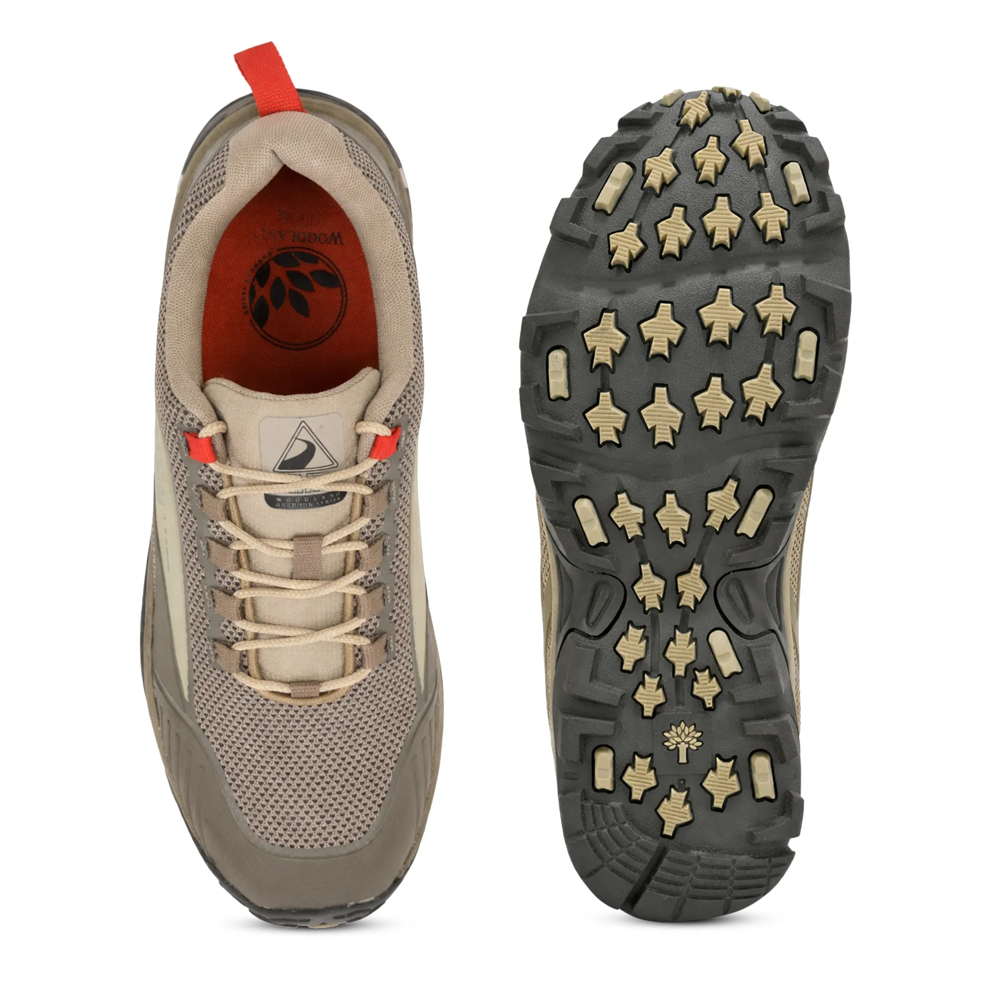 Woodland Beige Men Hiking Shoes - Thumbnail 9