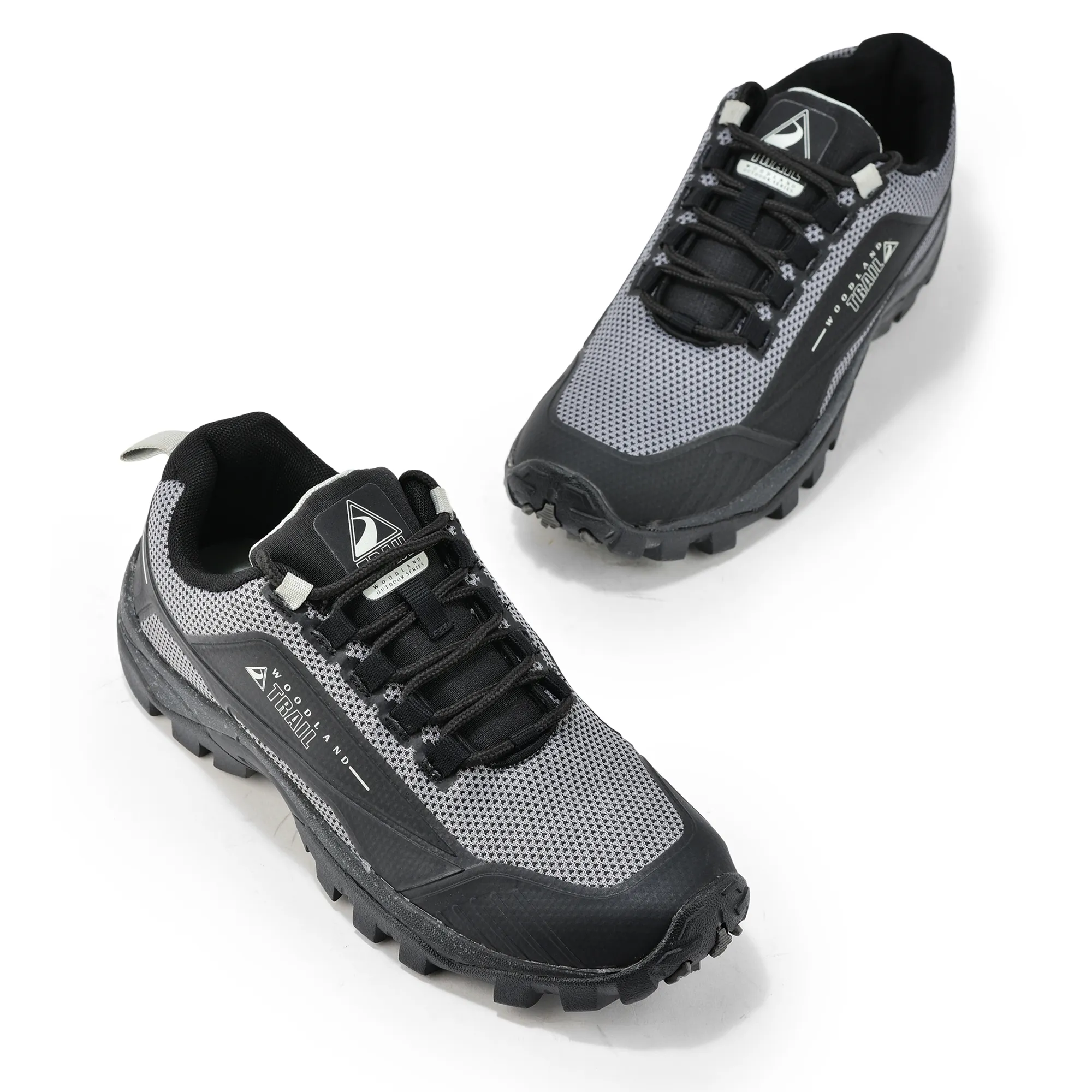 Woodland Black Men Hiking Shoes - Thumbnail 2