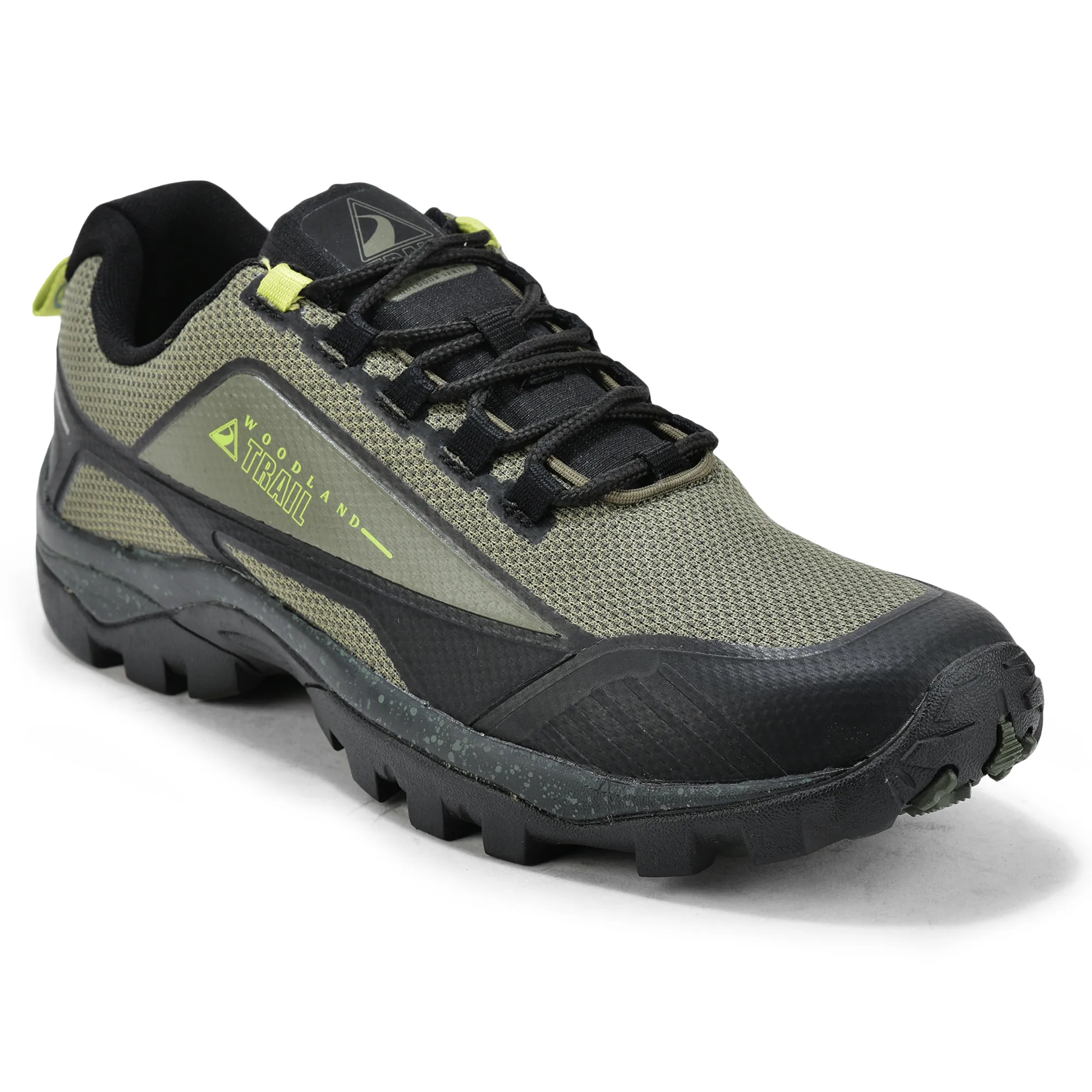 Woodland Olive Men Hiking Shoes - Thumbnail 3