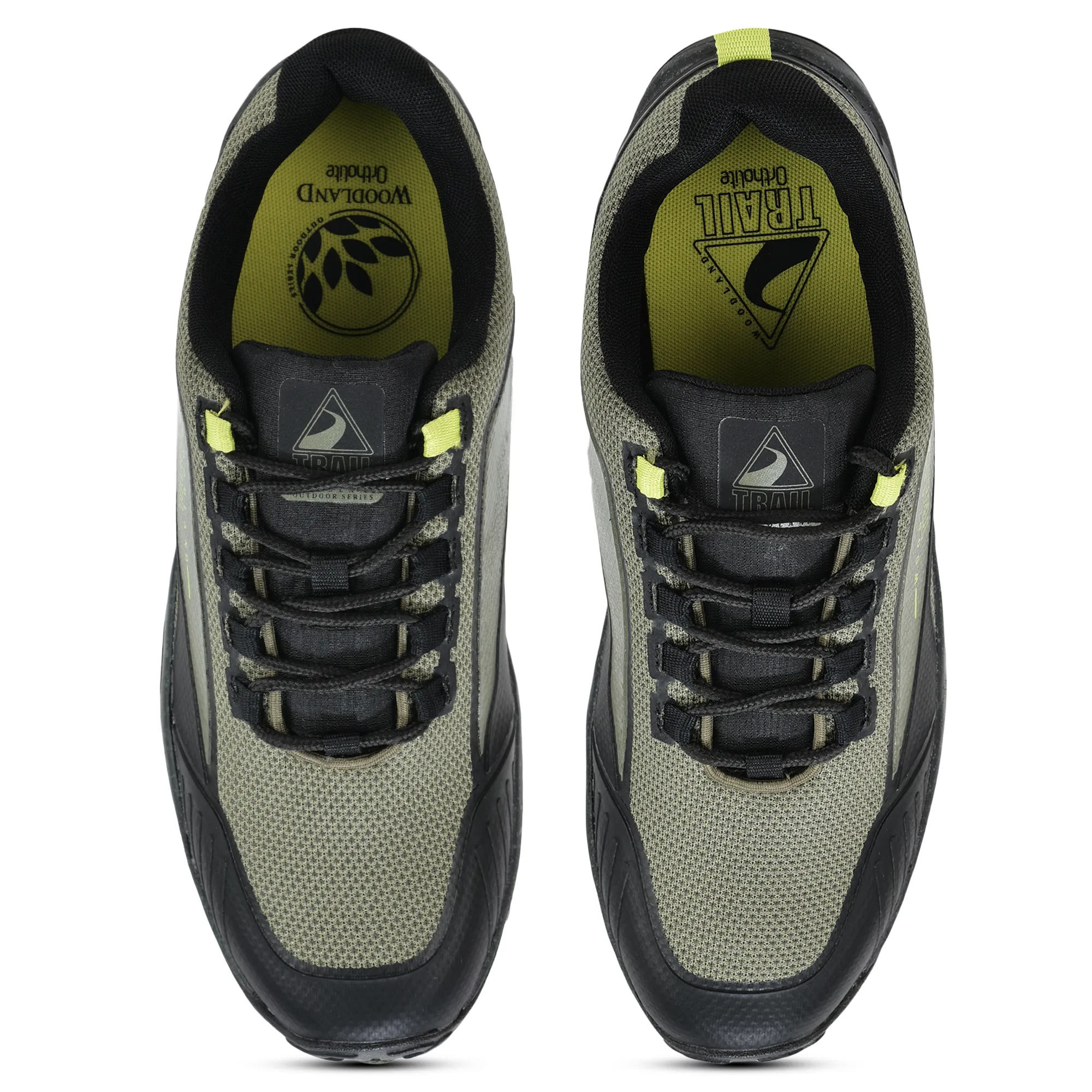 Woodland Olive Men Hiking Shoes - Thumbnail 4