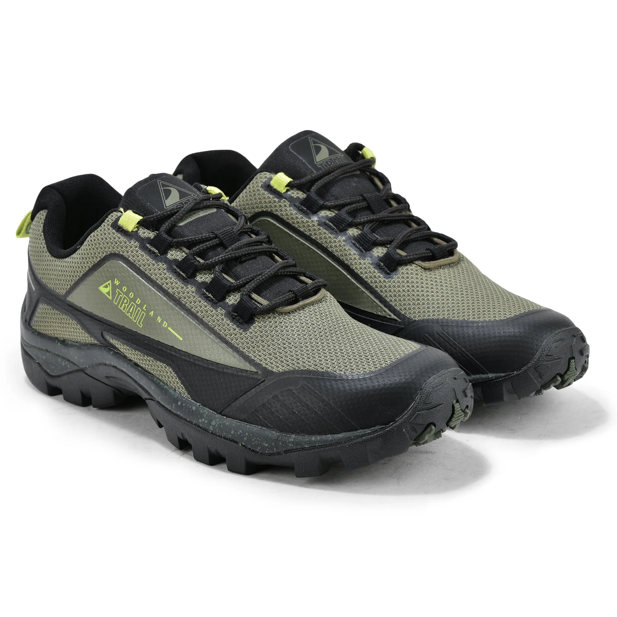 Woodland Olive Men Hiking Shoes - Thumbnail 7