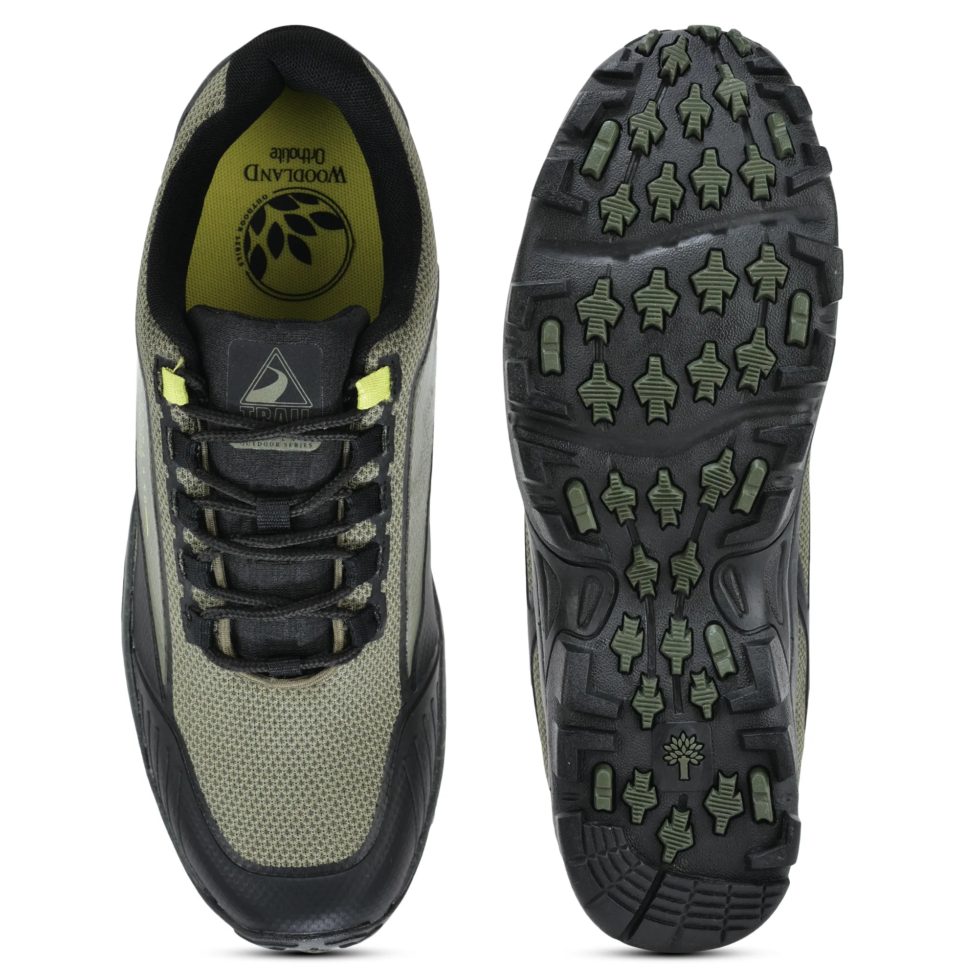 Woodland Olive Men Hiking Shoes - Thumbnail 8