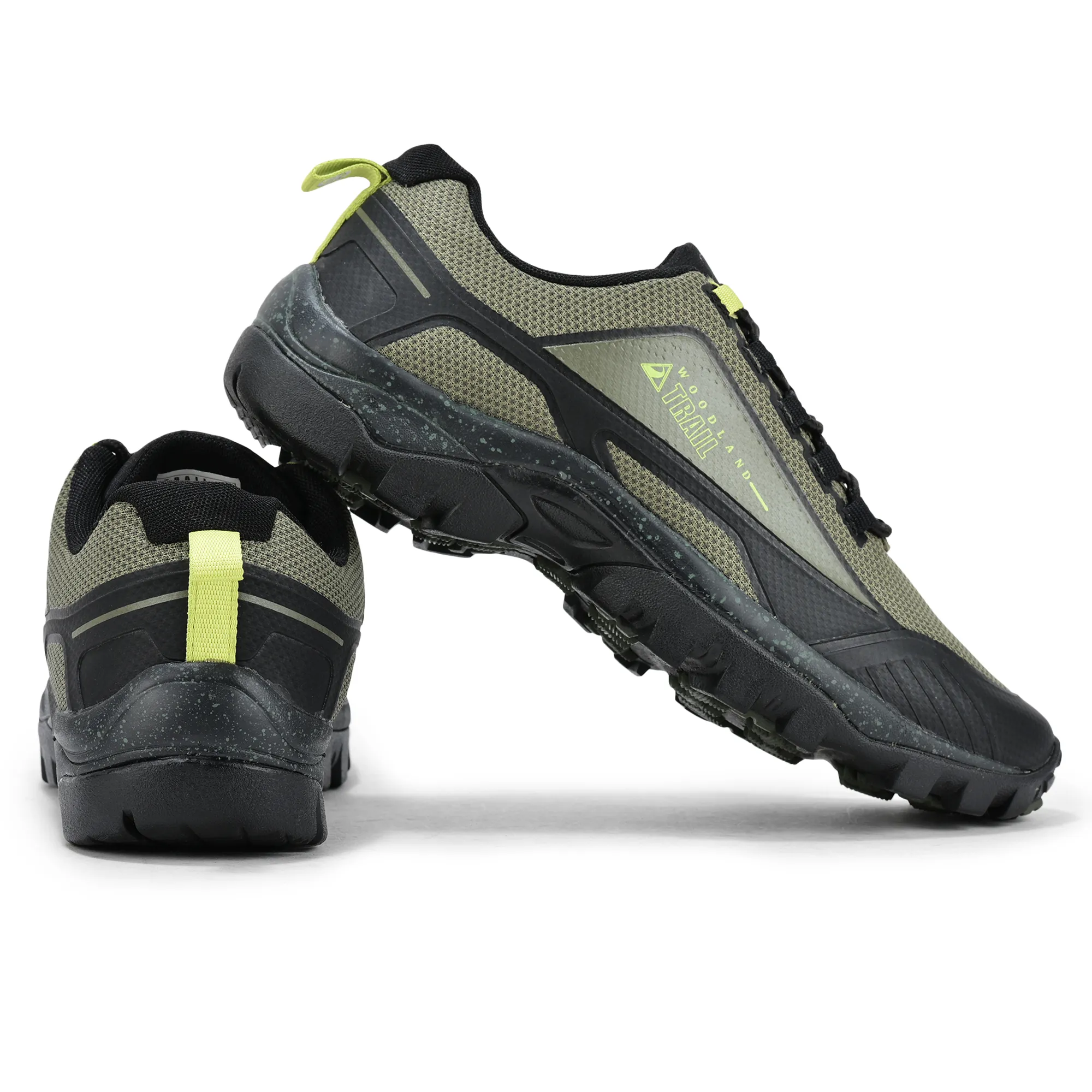 Woodland Olive Men Hiking Shoes - Thumbnail 10