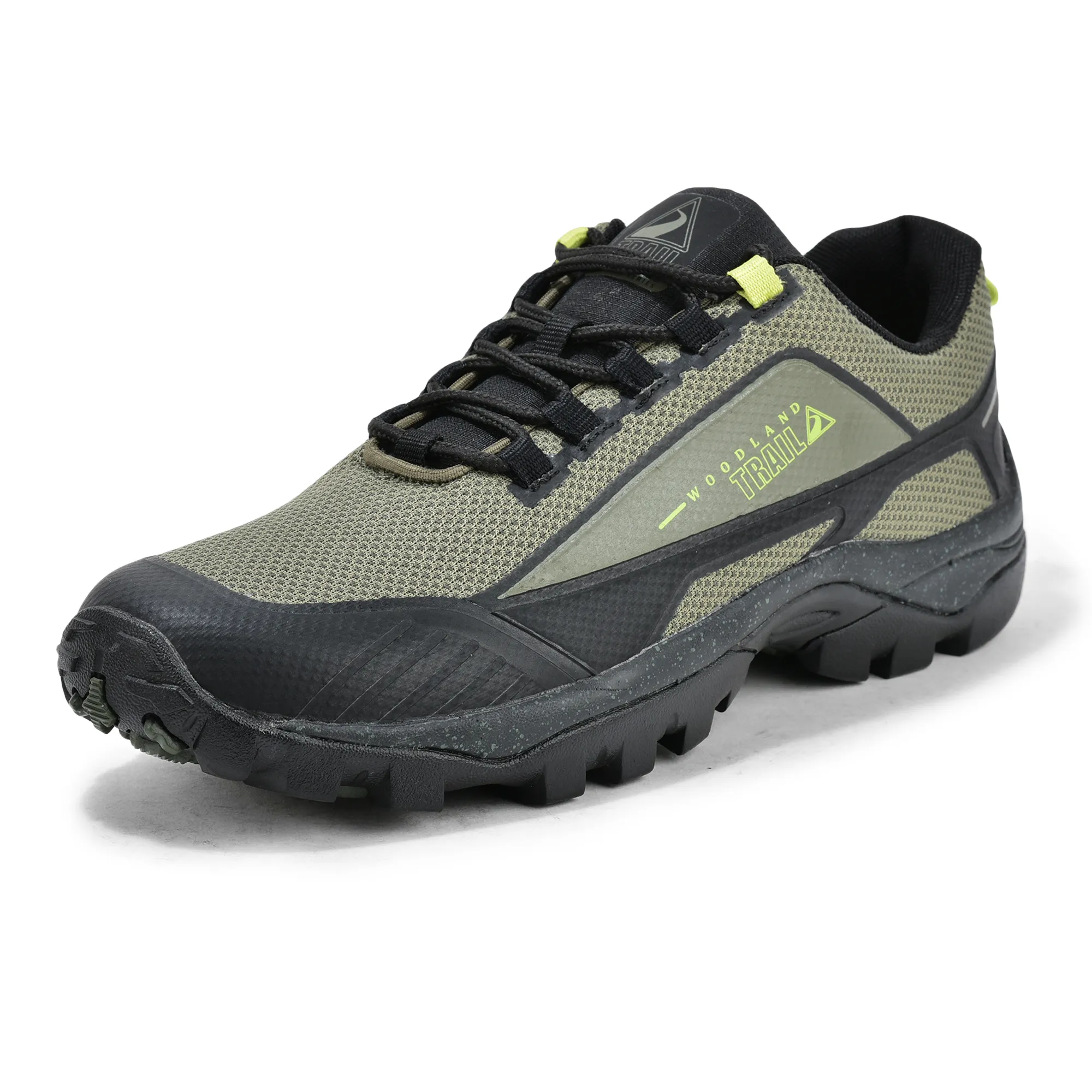 Woodland Olive Men Hiking Shoes - Thumbnail 11