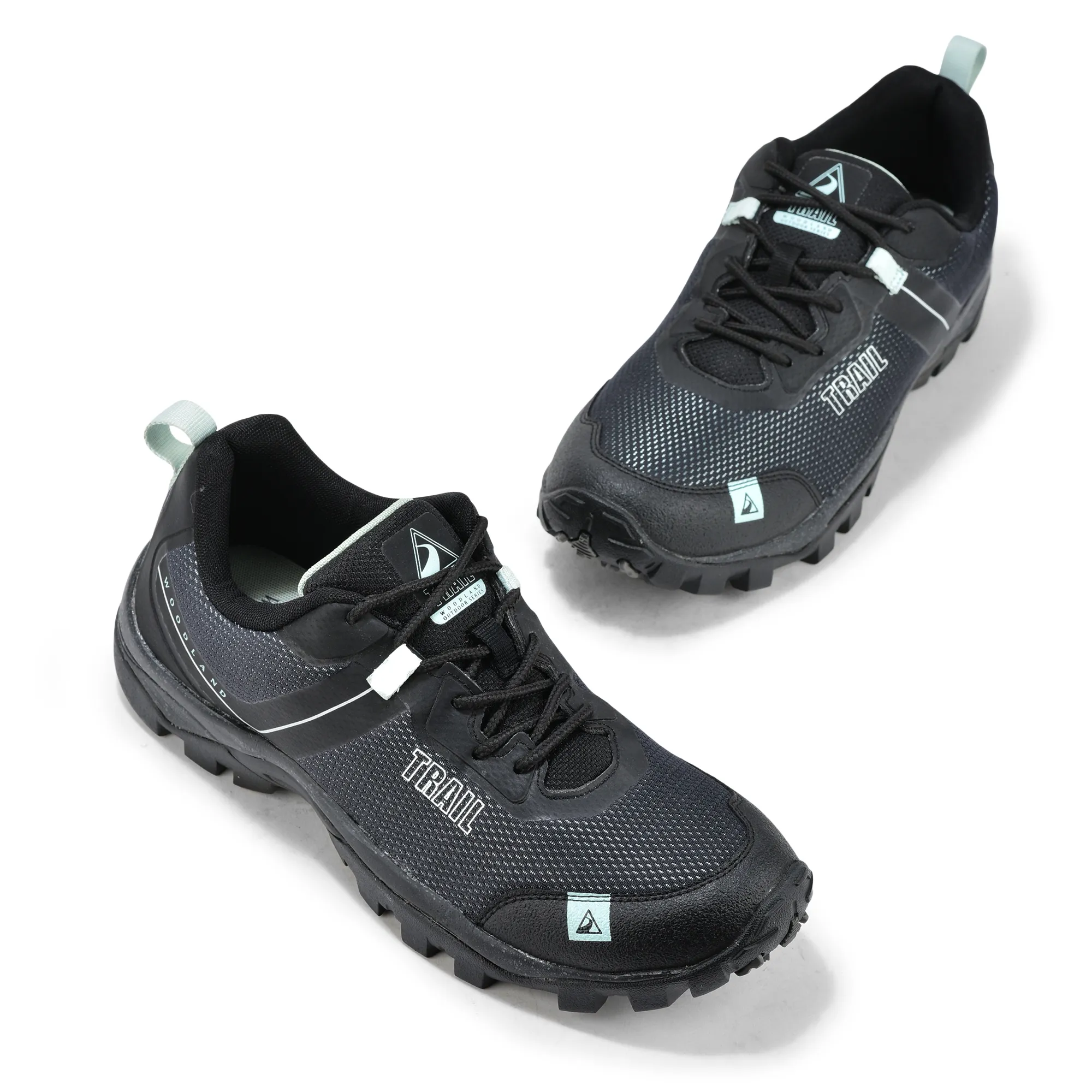 Woodland Men Black Hiking Shoes - Thumbnail 2
