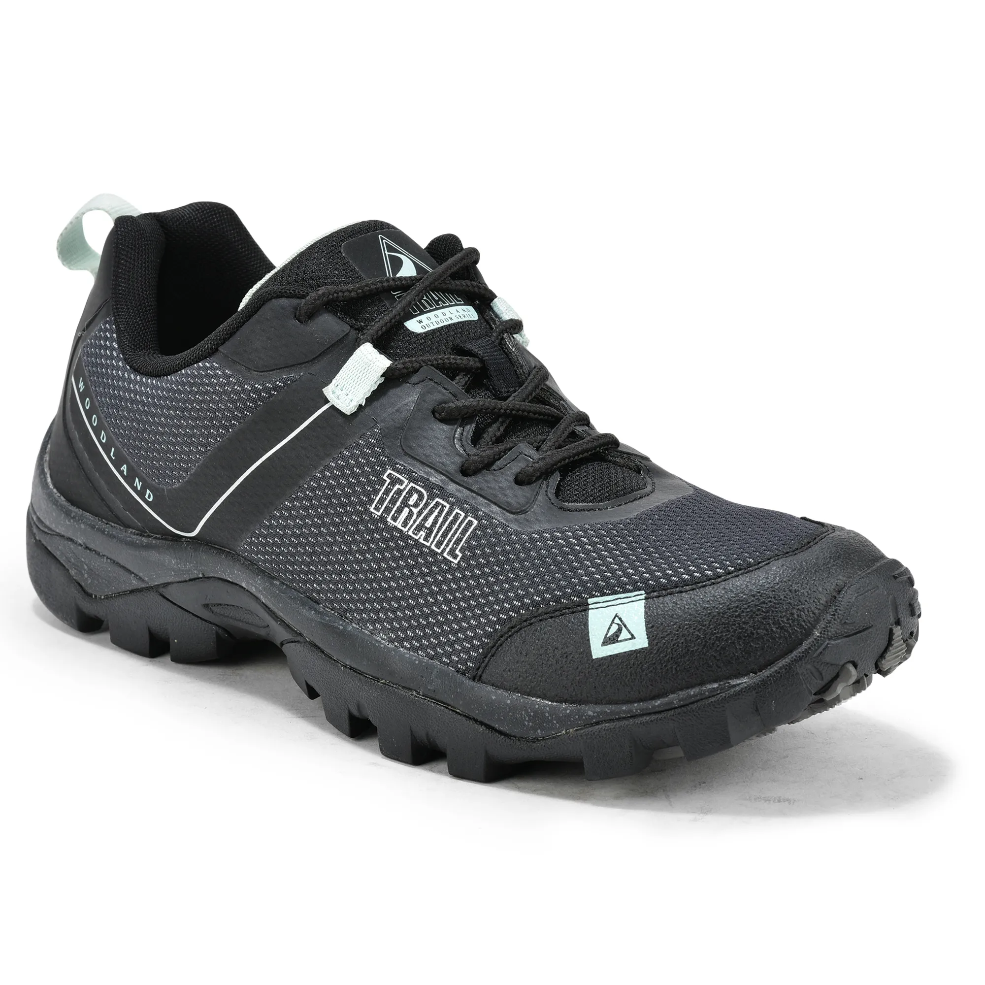 Woodland Men Black Hiking Shoes - Thumbnail 3