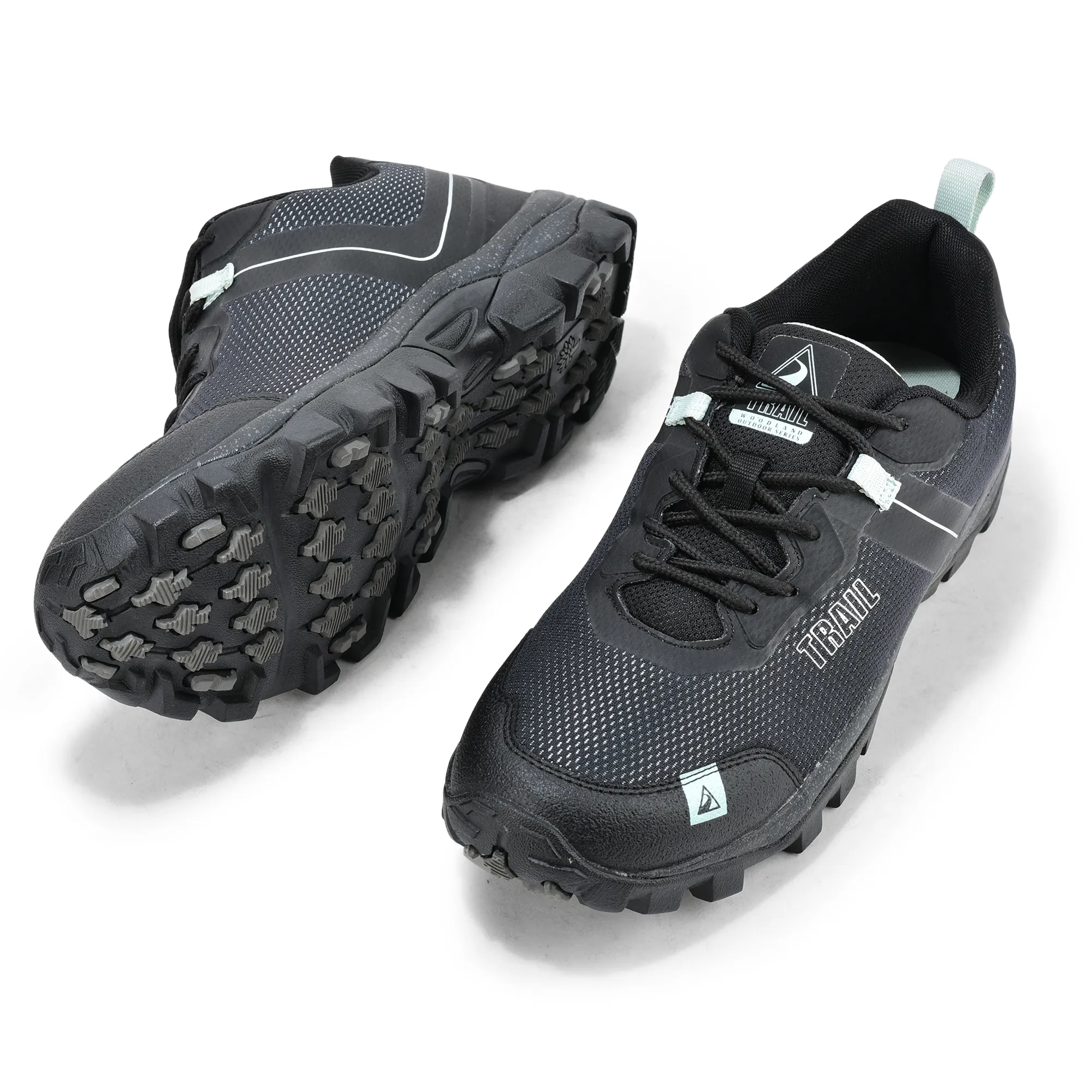 Woodland Men Black Hiking Shoes - Thumbnail 5