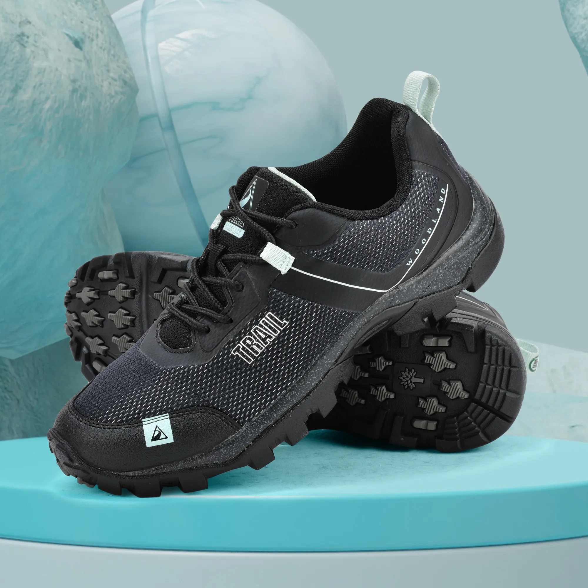 Woodland Men Black Hiking Shoes - Thumbnail 9